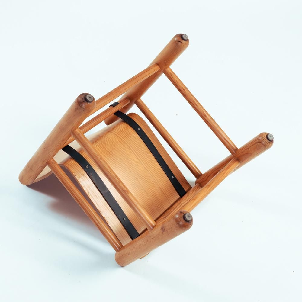 photo for sale Knud Friis & Elmar Moltke Nielsen (Friis & Moltke) Pine Brutalist Chairs Getama