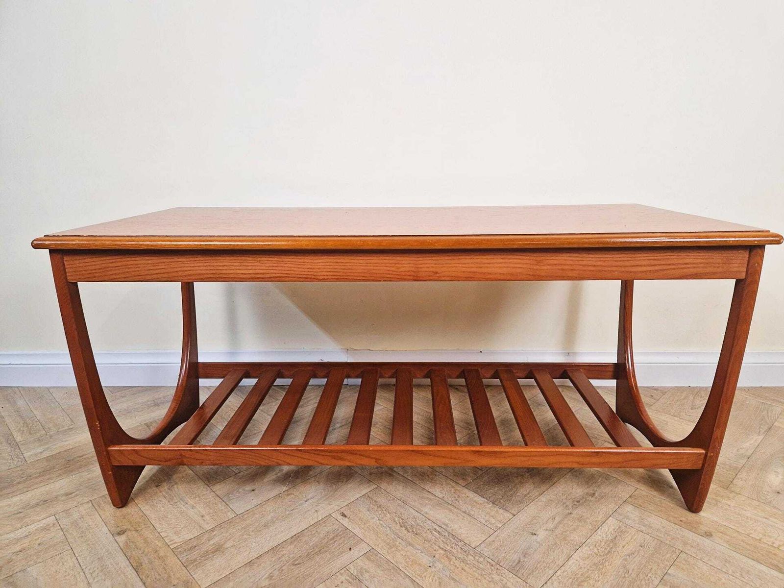 V. Wilkins For G Plan Brasillia Vintage Mid Century Solid Teak Coffee Table Bl738 photo for sale