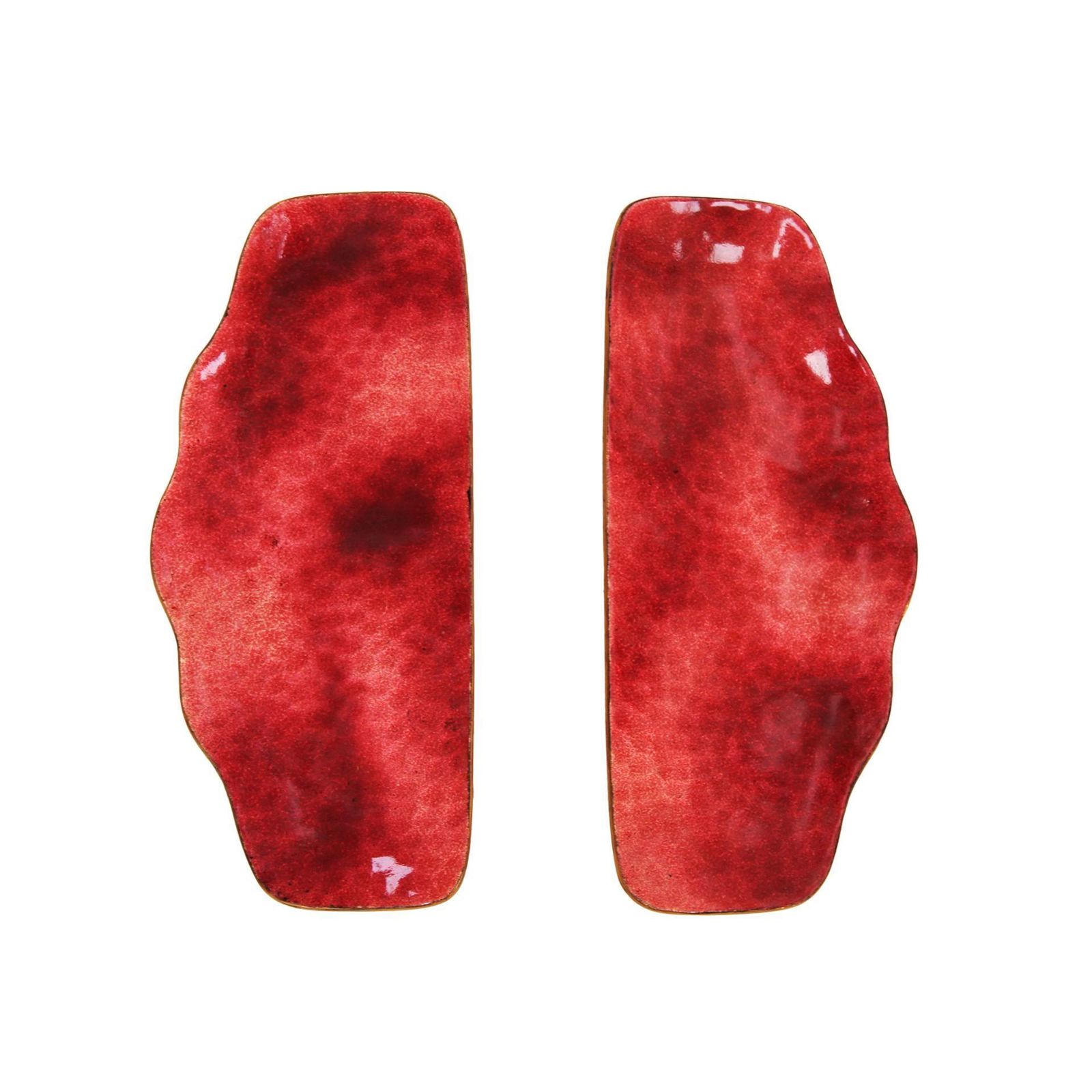 Italian Mid Century Door Handle By Paolo De Poli In Red Enameled Copper, Circa 1960 photo furniture