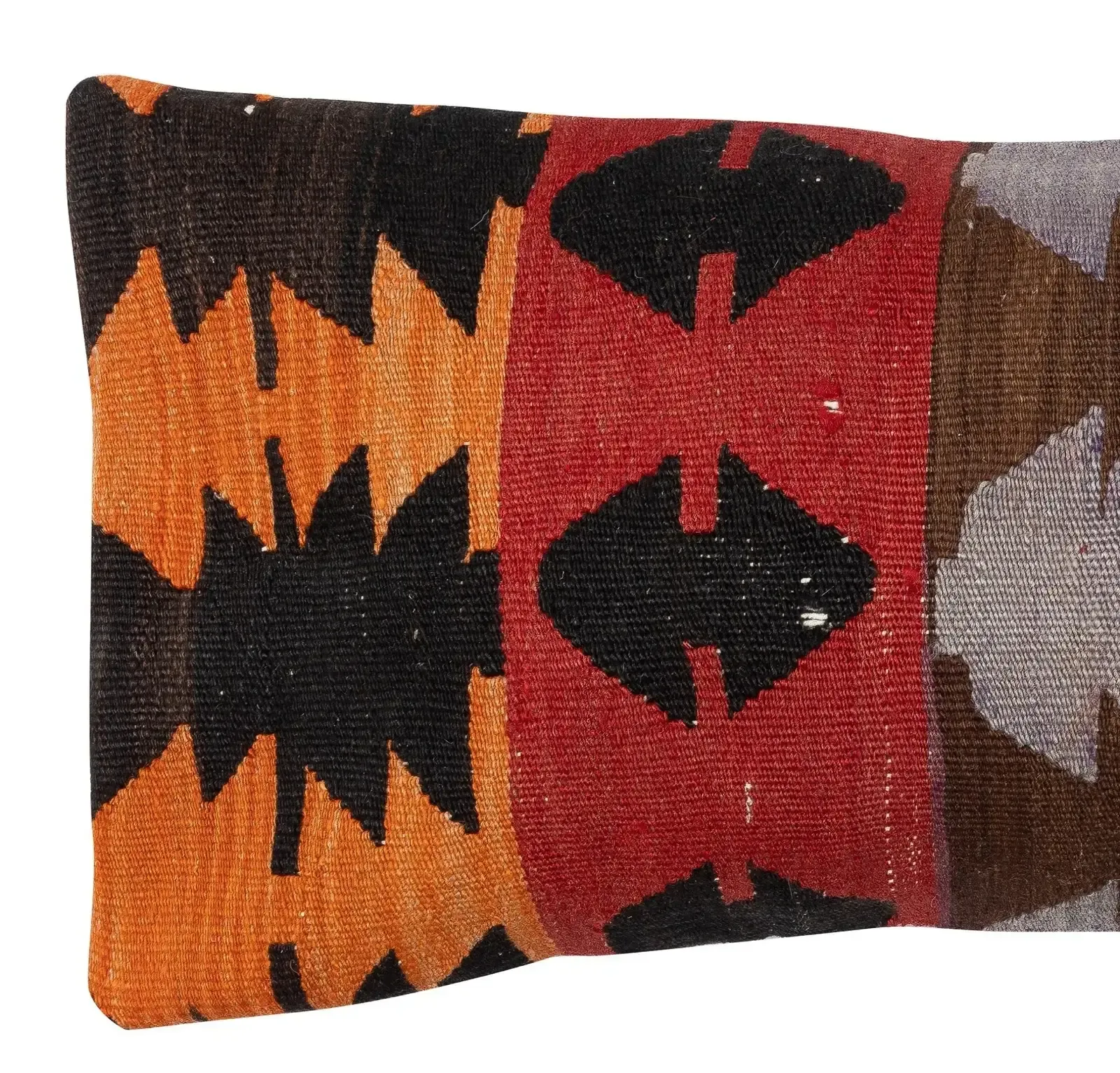 12"X28" Vintage Kilim Cushion Cover. Lumbar Pillow Cover. Throw Pillow Cover photo furniture