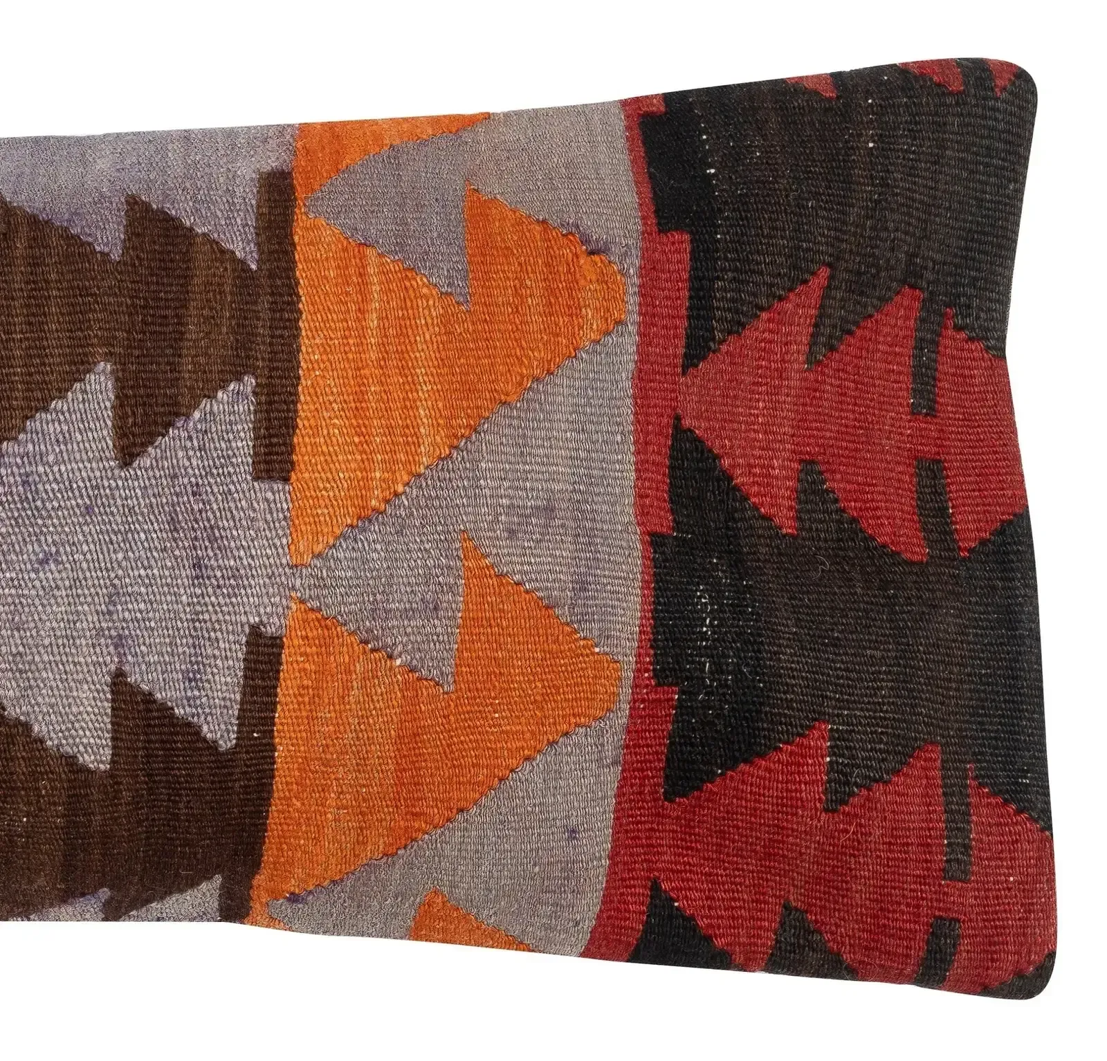 12"X28" Vintage Kilim Cushion Cover. Lumbar Pillow Cover. Throw Pillow Cover photo for sale