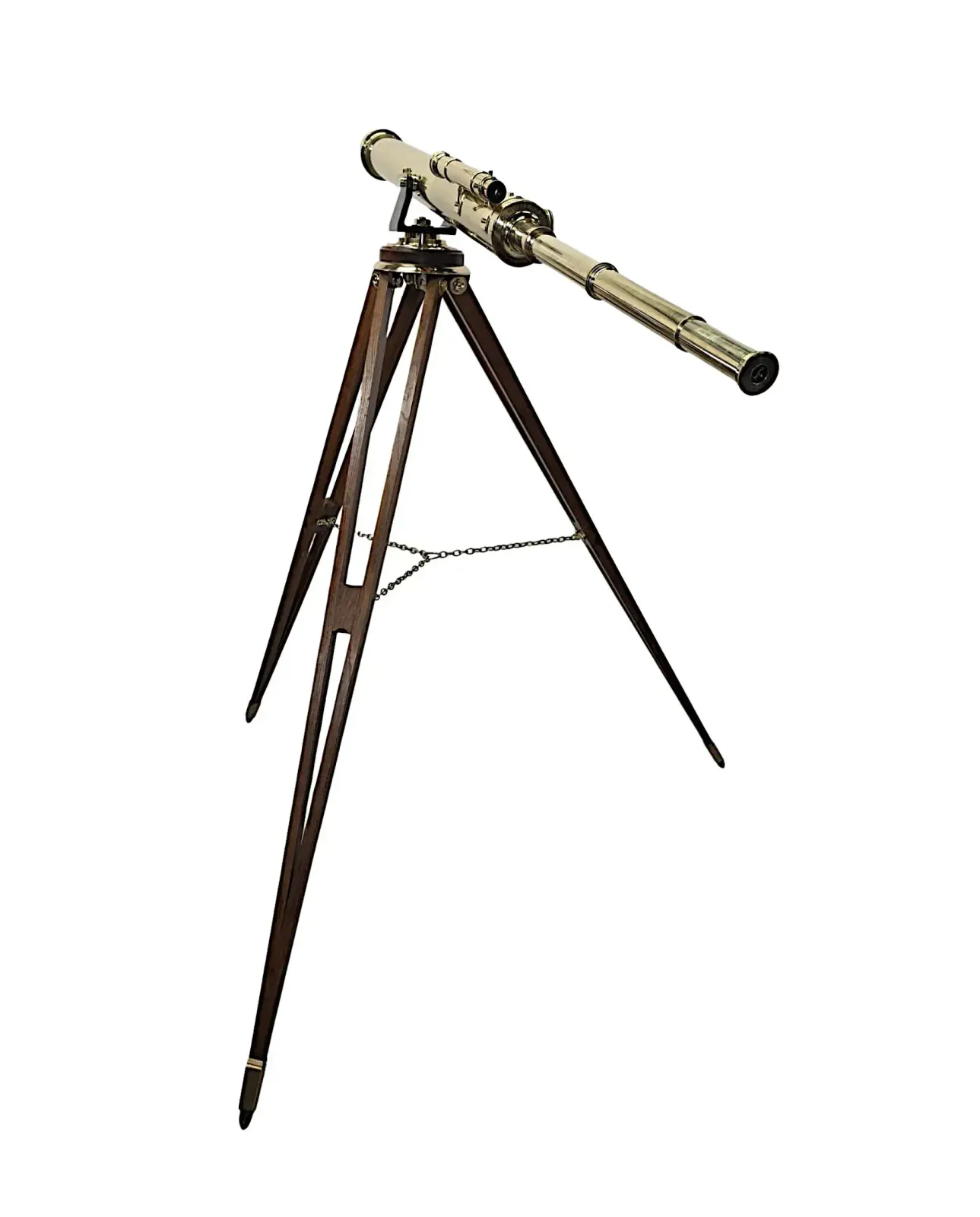 A Very Rare 19th Century Four Inch Diameter Telescope By 'Steward Of London' photo for sale