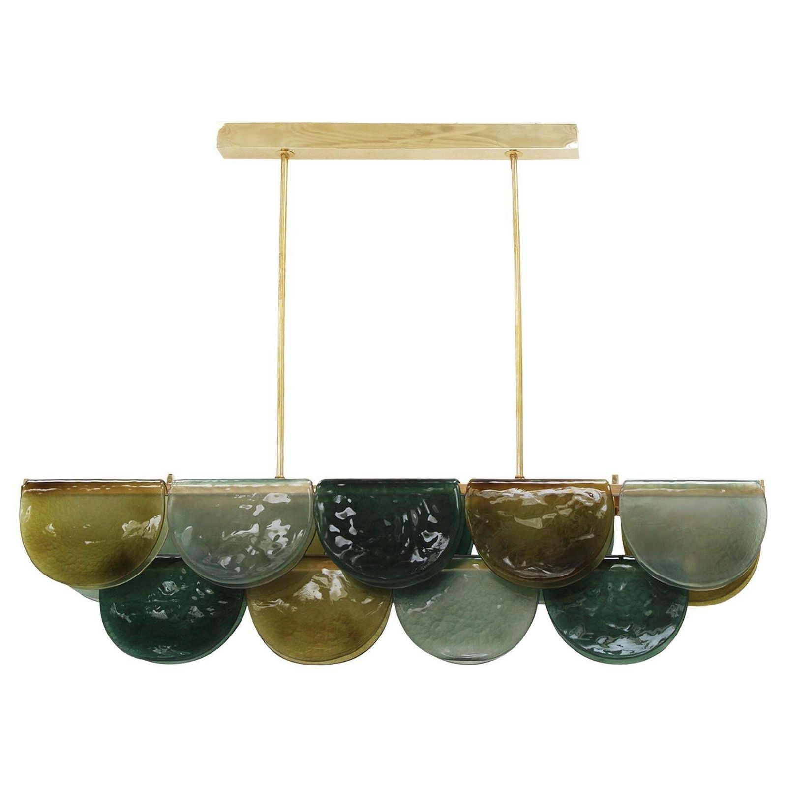 Long Ceiling Lamp Made Of Murano Glass, Italy