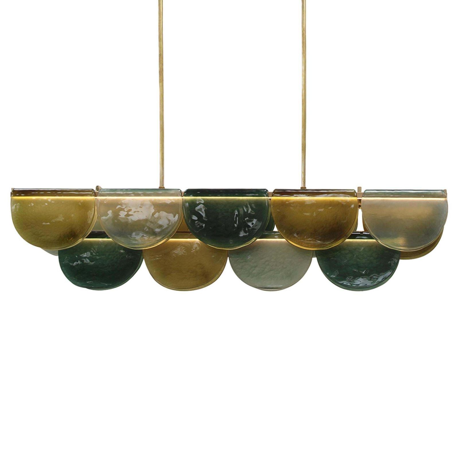 photo for sale Long Ceiling Lamp Made Of Murano Glass, Italy