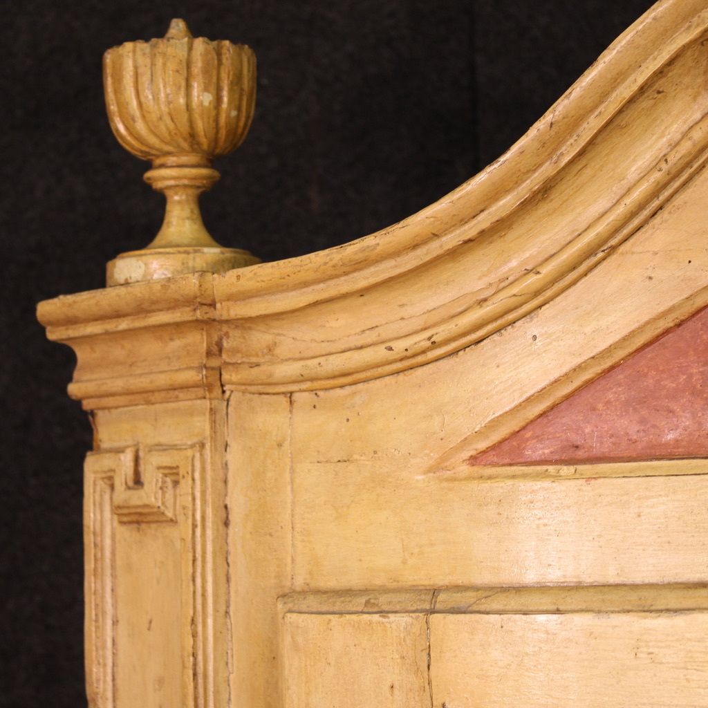 Antique Louis XVI Lacquered Corner Cabinet From The 18th Century photo Furniture