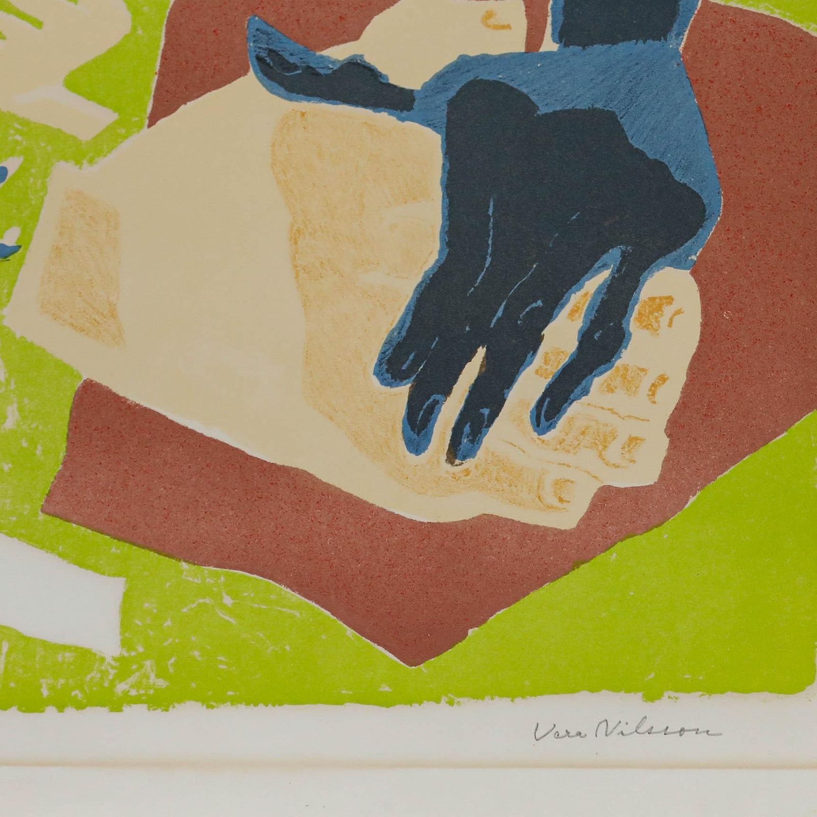 Vera Nilsson (1888 1979) Swedish School Mid 20th Century Lithograph, Hands II photo vinterior
