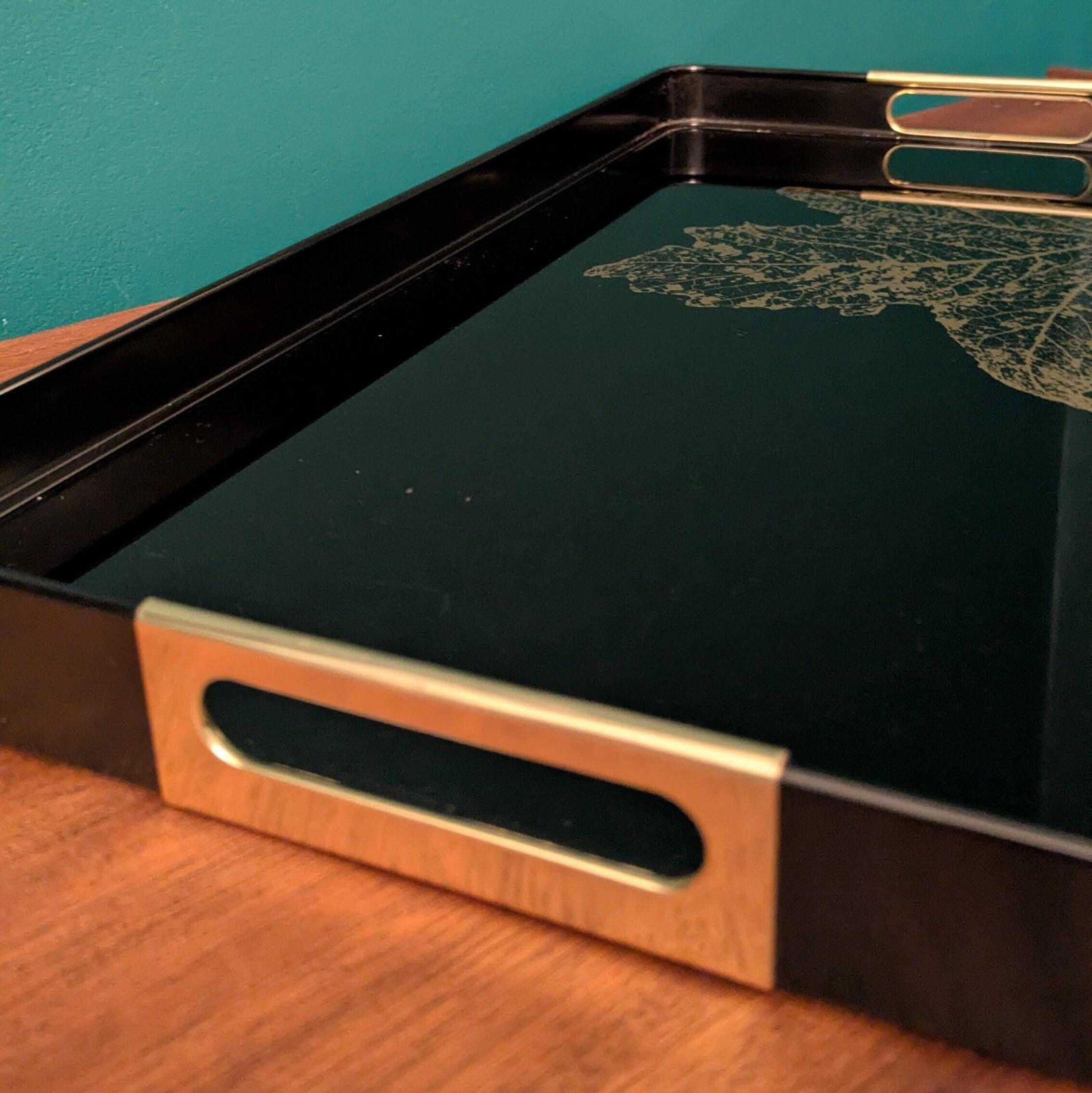 Vintage 1960 70 Patent Mb Italy High Gloss Acrylic & Brass Tray Mid Century Hollywood Regency photo furniture
