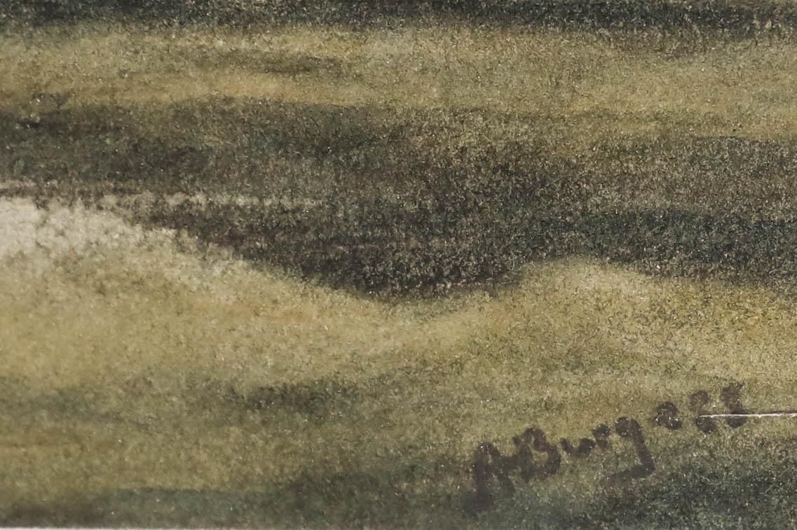 A. Burgess Framed Late 19th Century Watercolour, Netherlands Navy At Sea photo vinterior