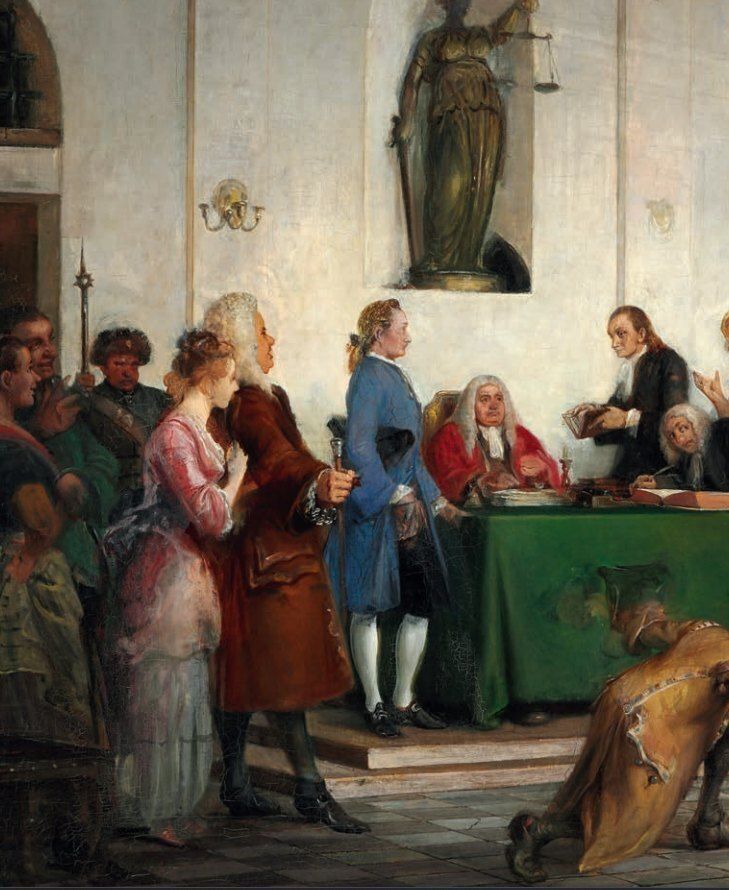 Wilhelm Marstrand – Scene From Ludvig Holberg’s “The Happy Shipwreck” – Unsigned – Oil On Canvas – 95 X 135 Cm Great Condition photo furniture