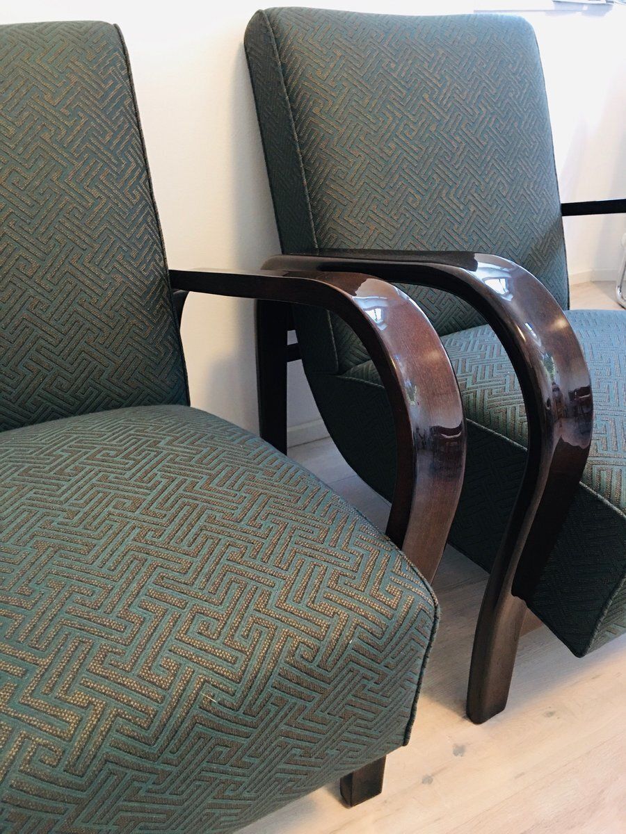 Armchairs By Karel Kozelka & Antonin Kropacek For Interier Praha, 1950s, Set Of 2 photo for sale