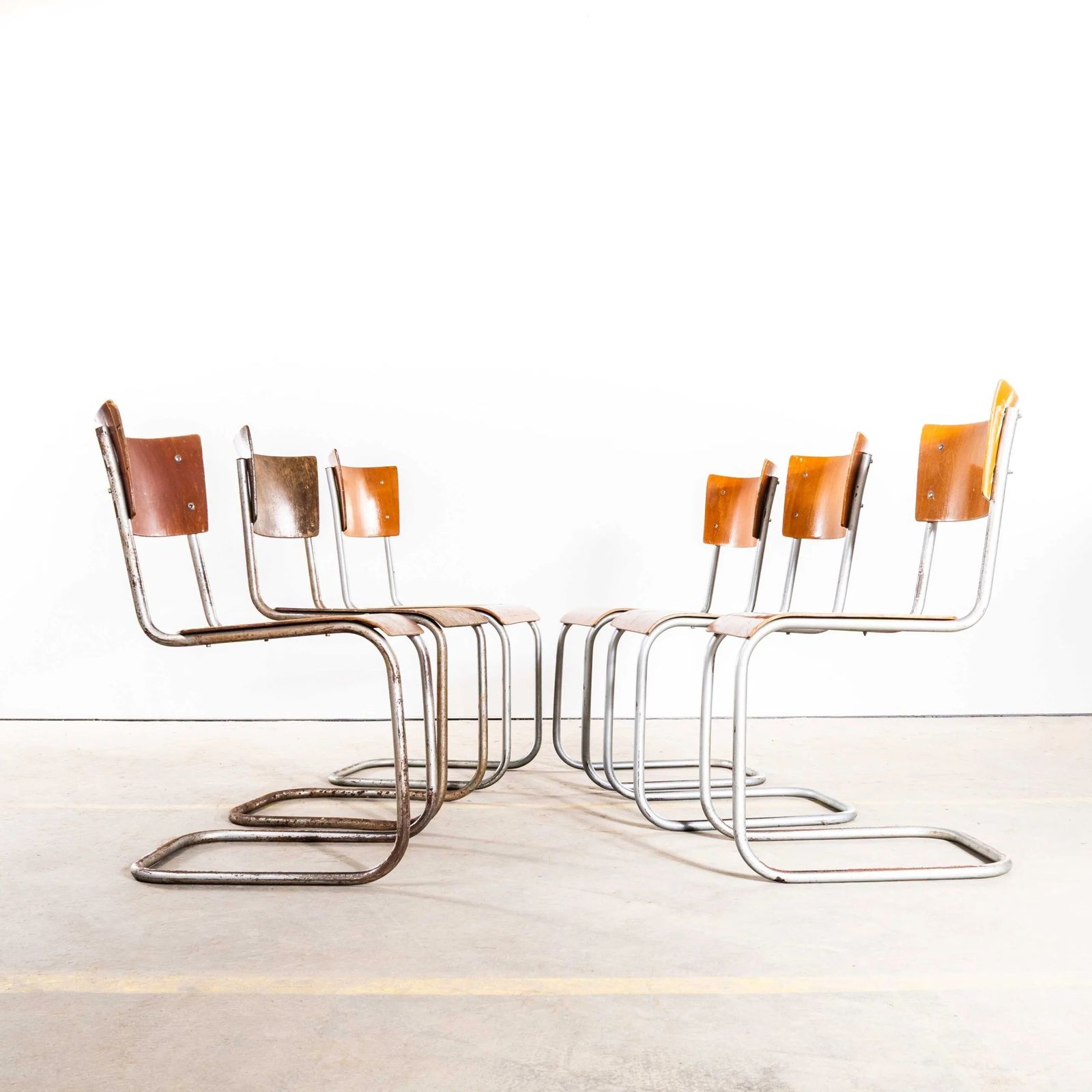 1950’s Fn6 Cantilever Dining Chair By Mart Stam For Mücke Melder photo for sale