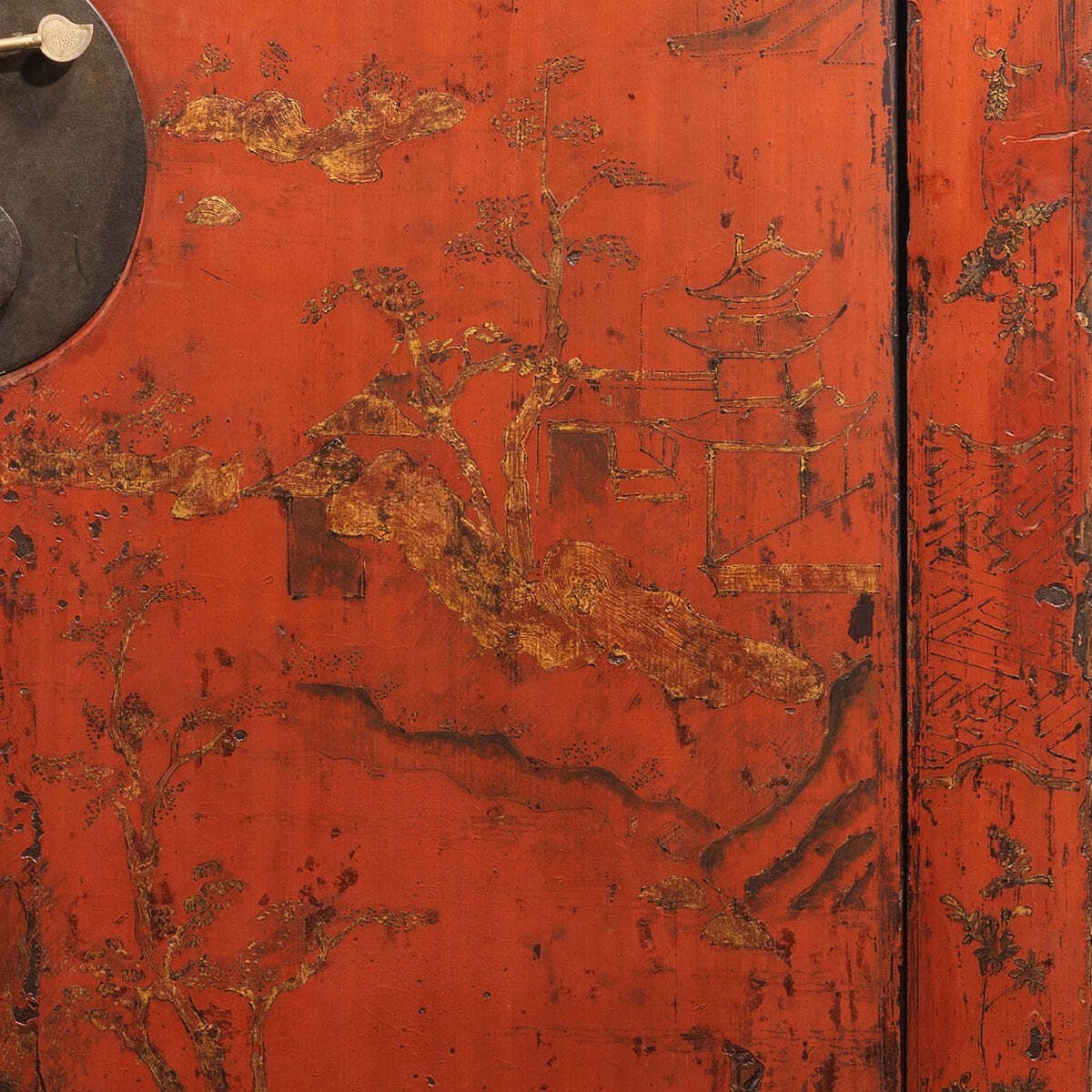Red And Gold Antique Shanxi Cabinet photo buy