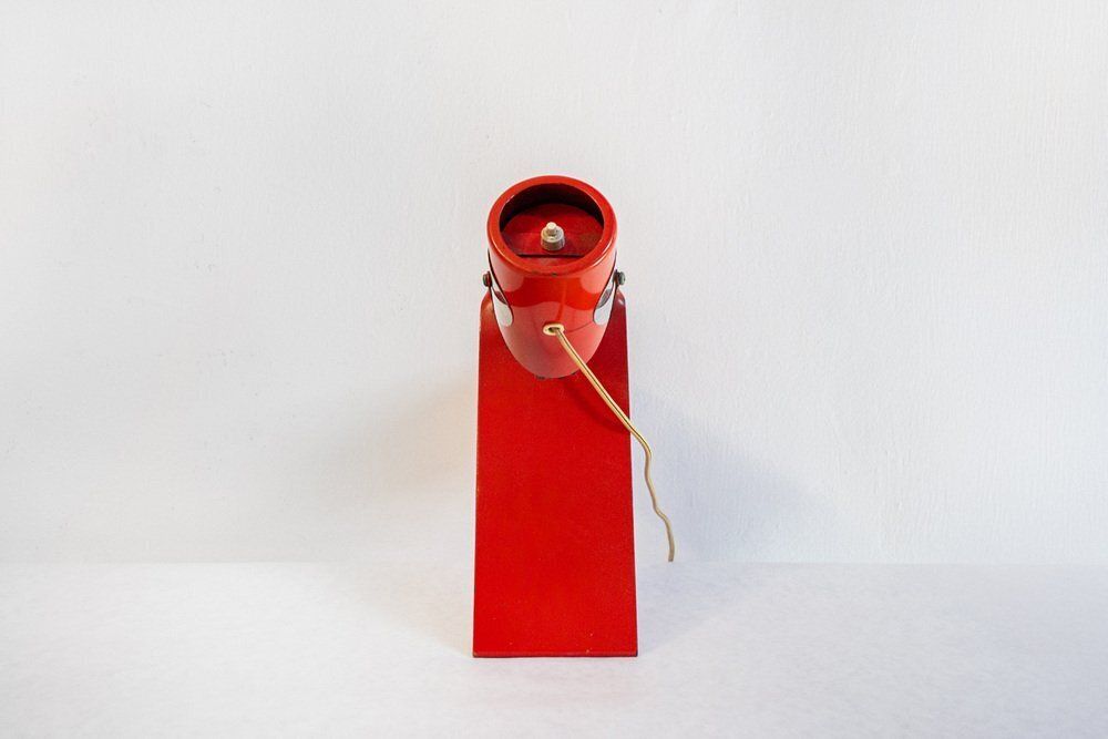 Gelakte Metalen Bureaulamp, Jaren 1970 photo for sale