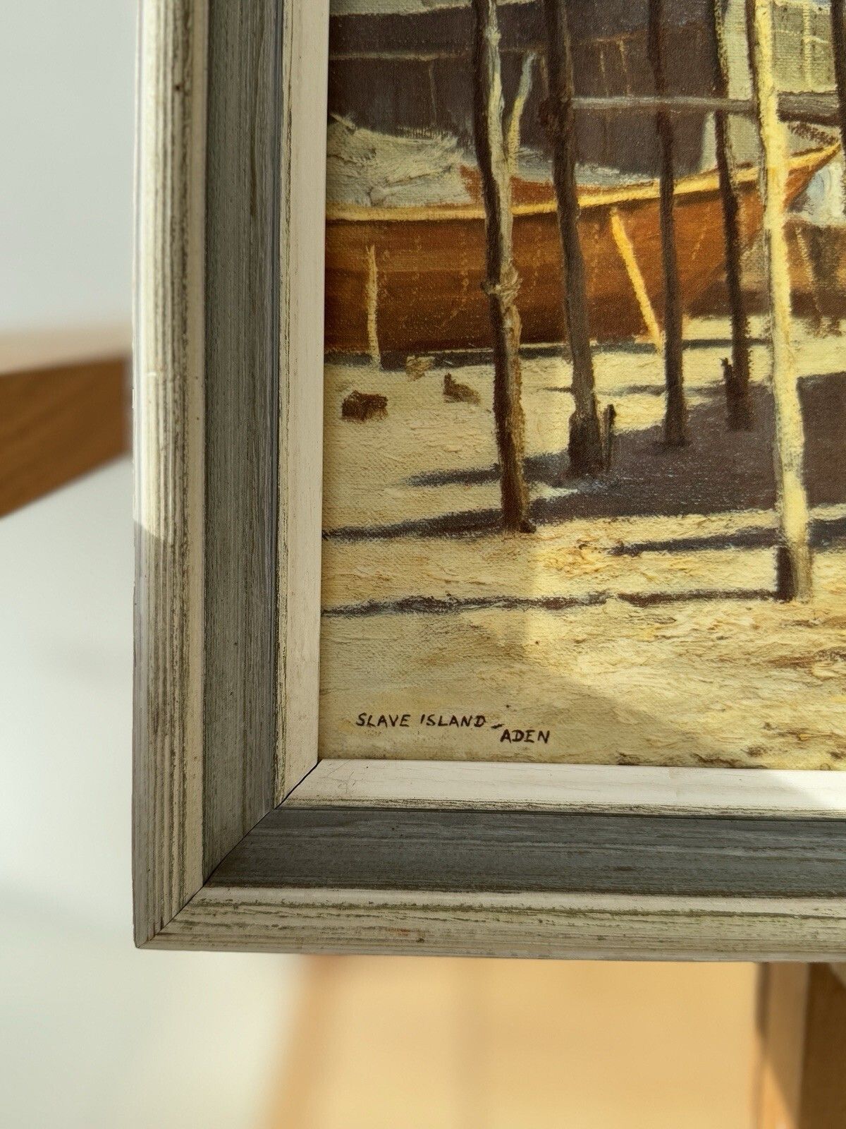 “Slave Island, Aden" By The British Wildlife Artist David Shepherd Framed Print photo vinterior