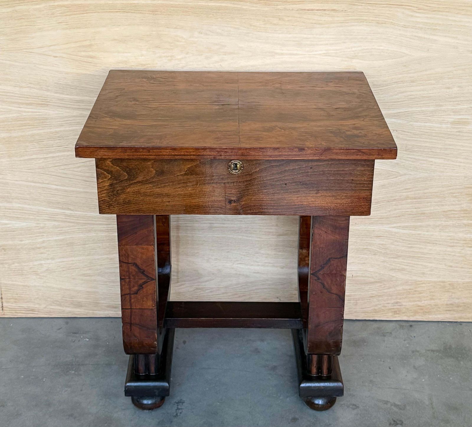 Art Deco Sewing Stand Work Or Side Table Table With Black Ebonized Details photo 2416.0