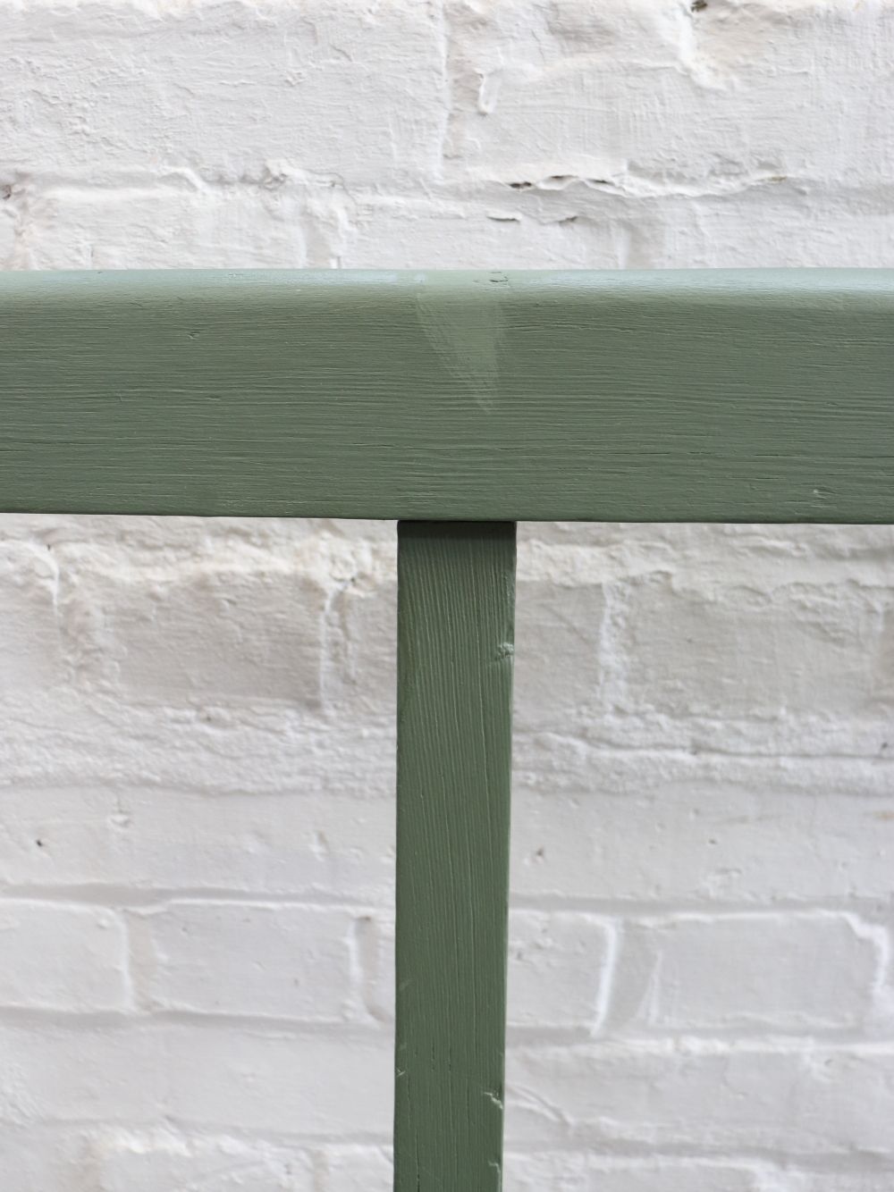 Beautiful Vintage Painted Wooden Bench photo vinterior