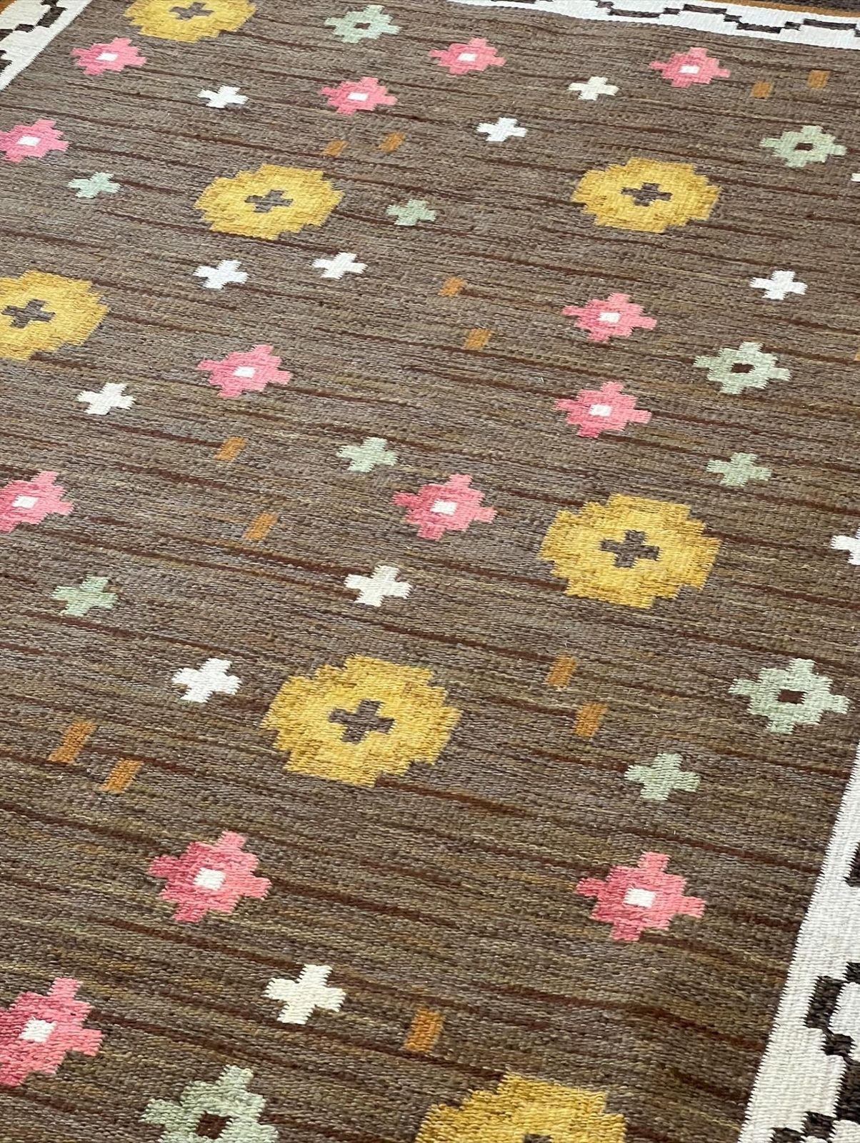 1950's Swedish Flatweave By Anna Greta Sjöqvist photo 3250.0