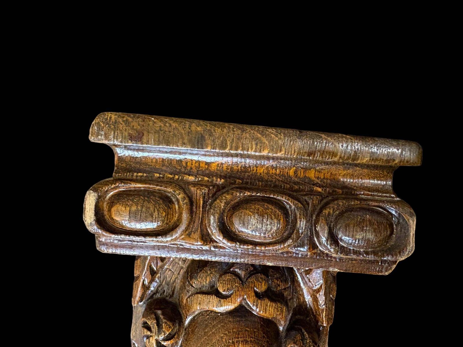 Set Of 18th Century Carved Oak Herm Mounts And Corbels photo Home Decor