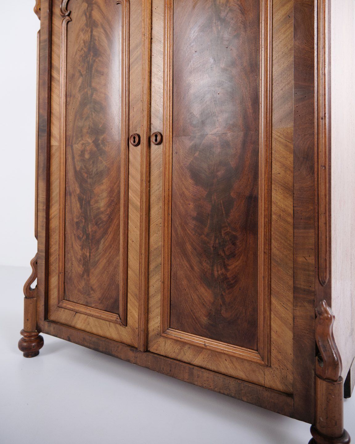 photo for sale Cabinet   Mahogany   Antique   Carvings   Doors & Shelves   1880s
