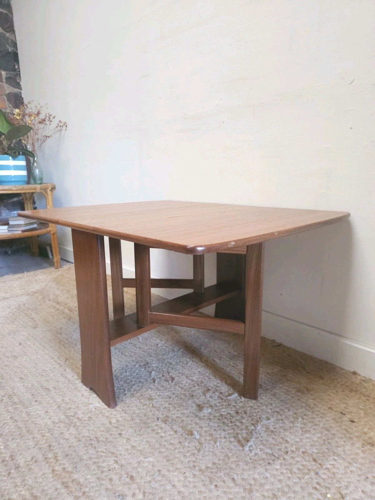Mid Century Gateleg Coffee Table Retro Teak Occasional Table Vintage Delivery