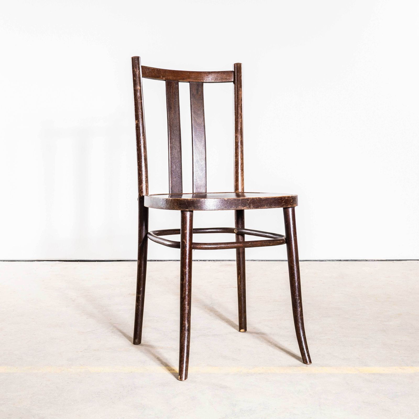 1950's Dark Oak Refined Bentwood Dining Chairs   Set Of Six photo 870.0