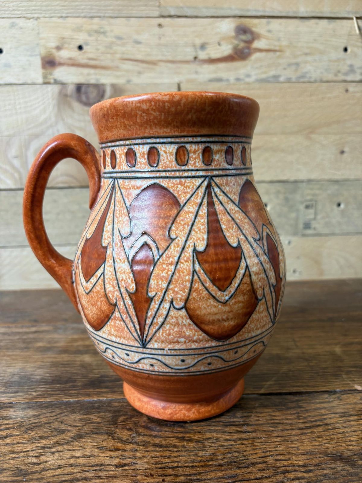 Charlotte Rhead For Crown Ducal “Lotus Leaves” Tube‑Lined Vase photo Home Decor