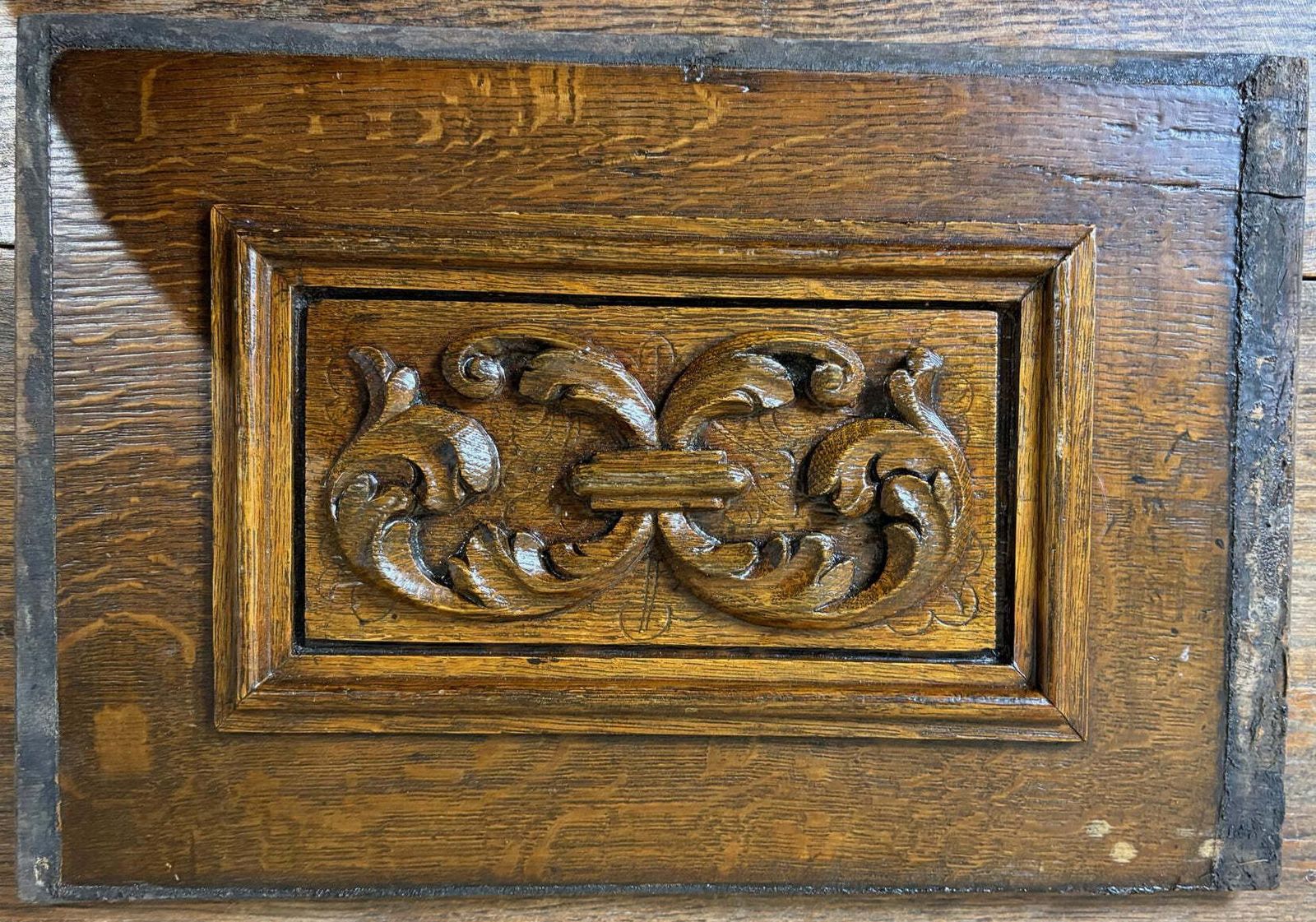 Set Of Five 18th‑Century Carved Oak Panels – Cherub & Putti photo vinterior