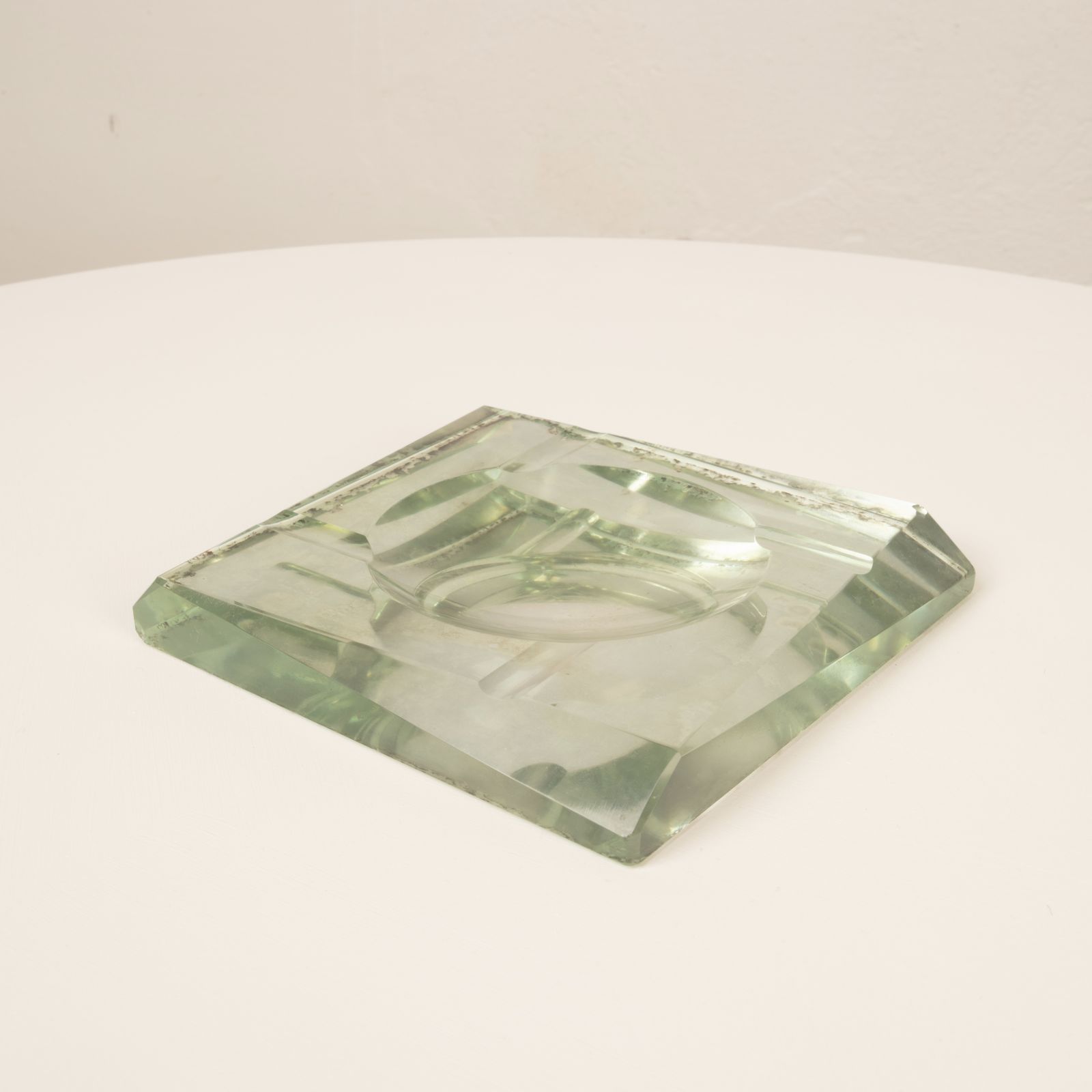 Crystal Ashtray Designed By Pietro Chiesa For Fontana Arte 1940 photo buy