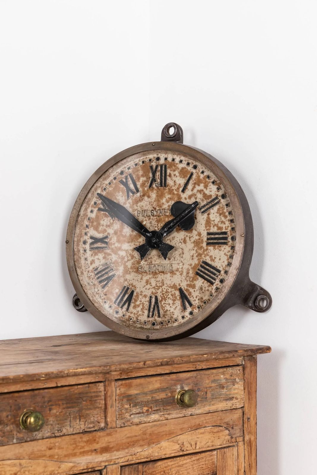 Early Industrial Cast Iron Gents Of Leicester Factory Clock photo Home Decor