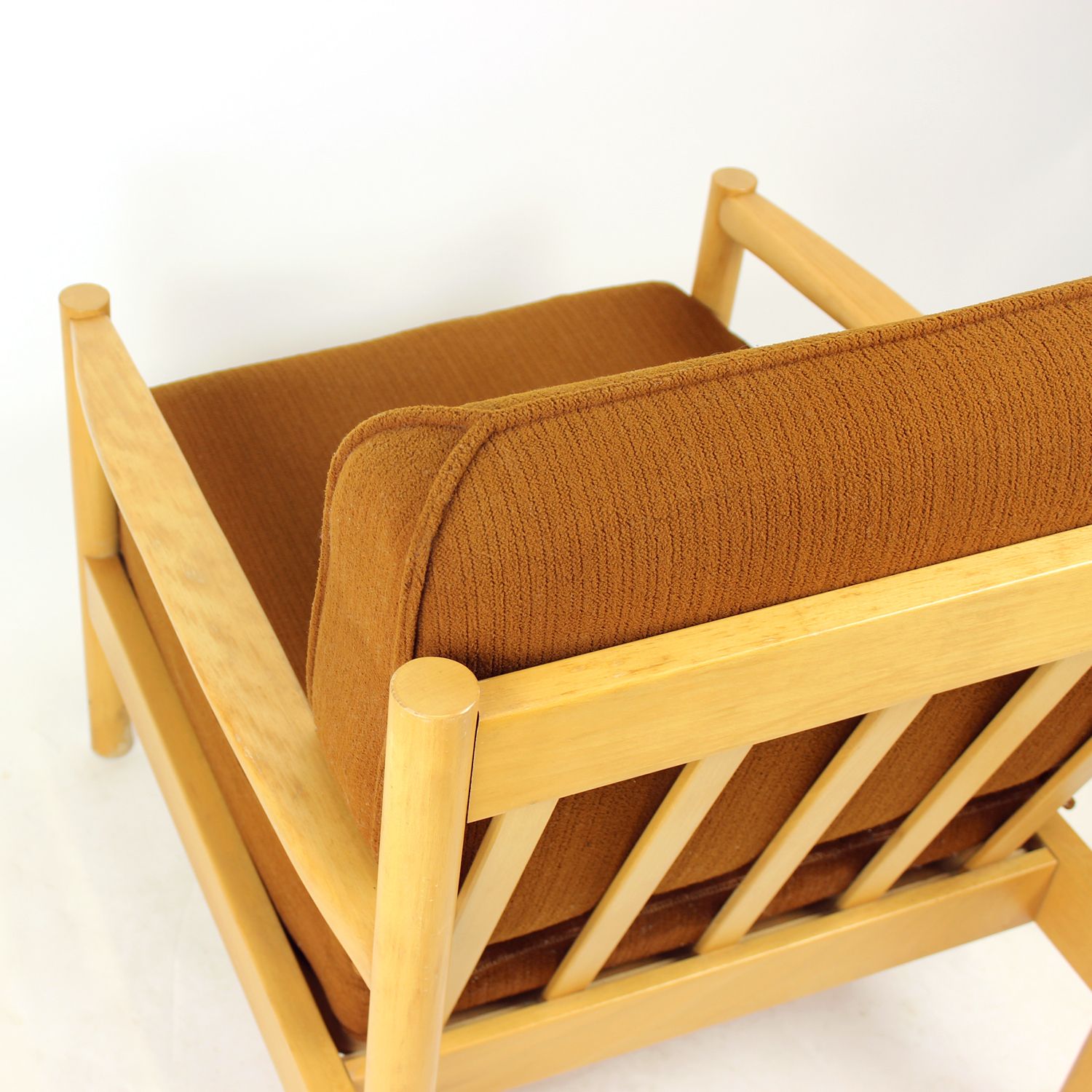 Elegant Lounge Chair In Oak, Czechoslovakia 1960s, 4 Available photo 420.0