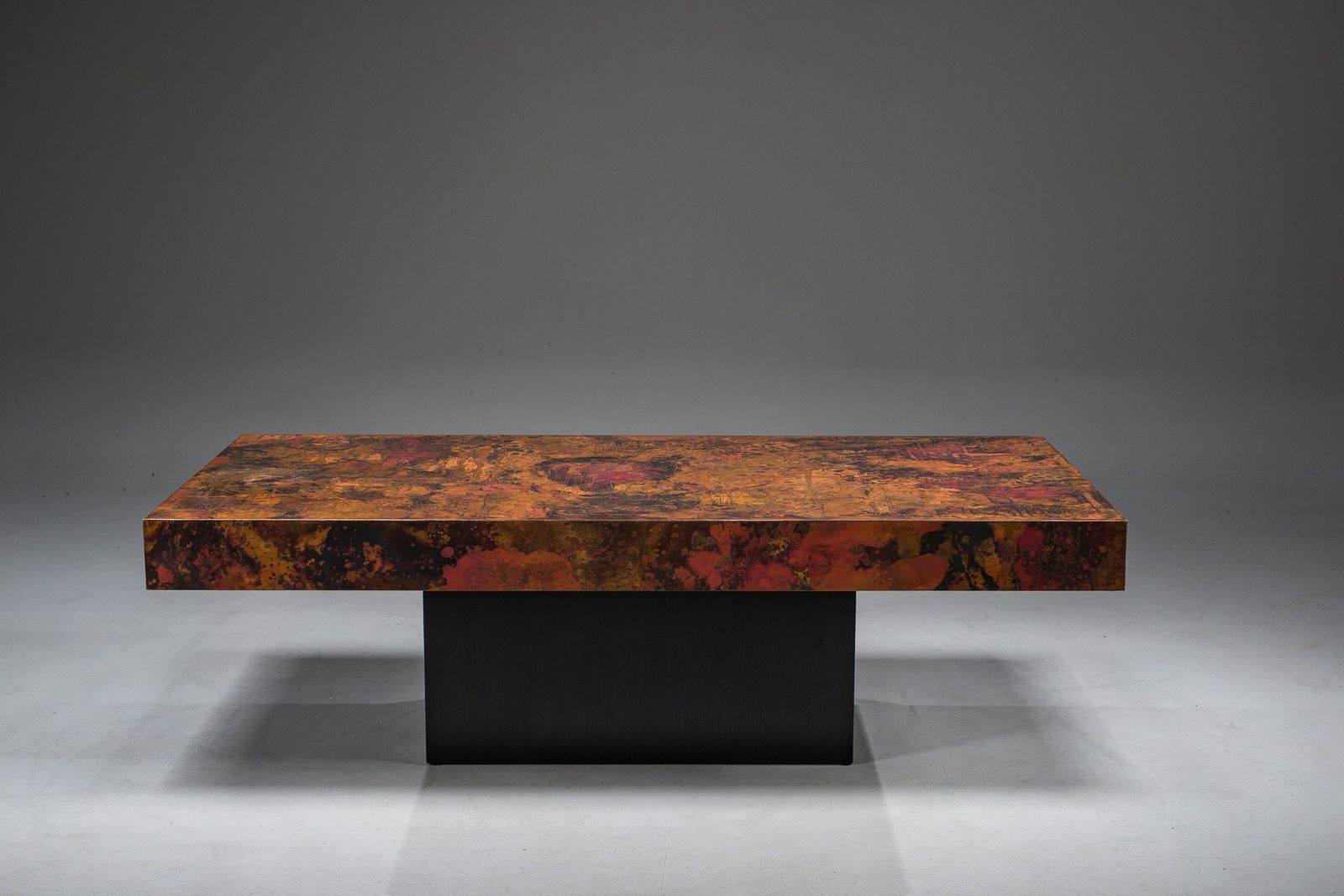 Vintage Copper Coffee Table From Bernhard Rohne, 1970s photo 1576.0