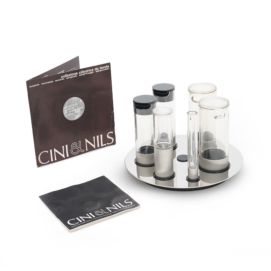 Salt, Pepper, Oil, Vinegar, Cheese, And Sugar Set By Studio Opi For Cini And Nils, 1970s