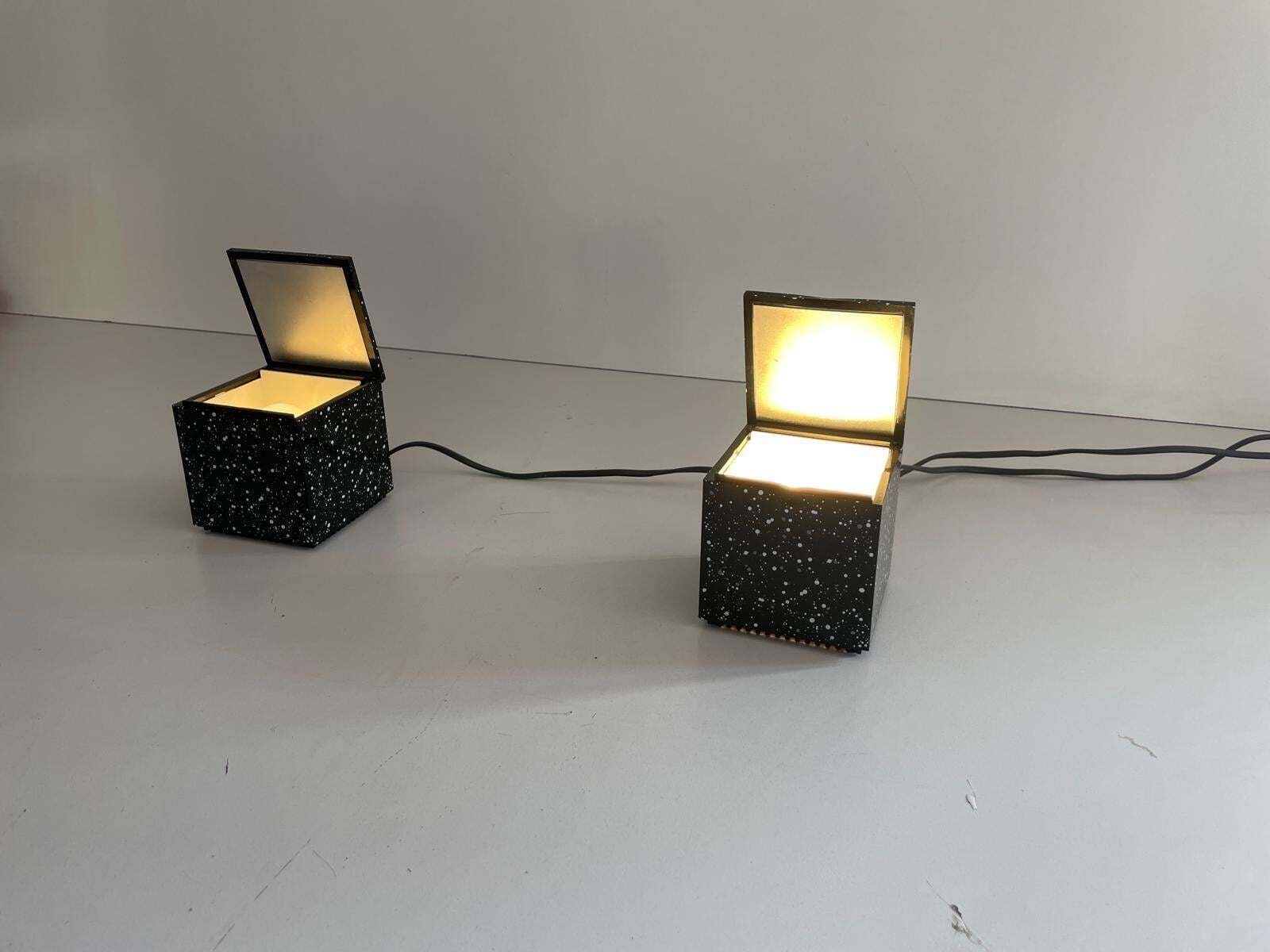 Pair Of Cuboluce Table Lamps By Opi Milano For Cini & Nils, 1970s, Italy photo furniture