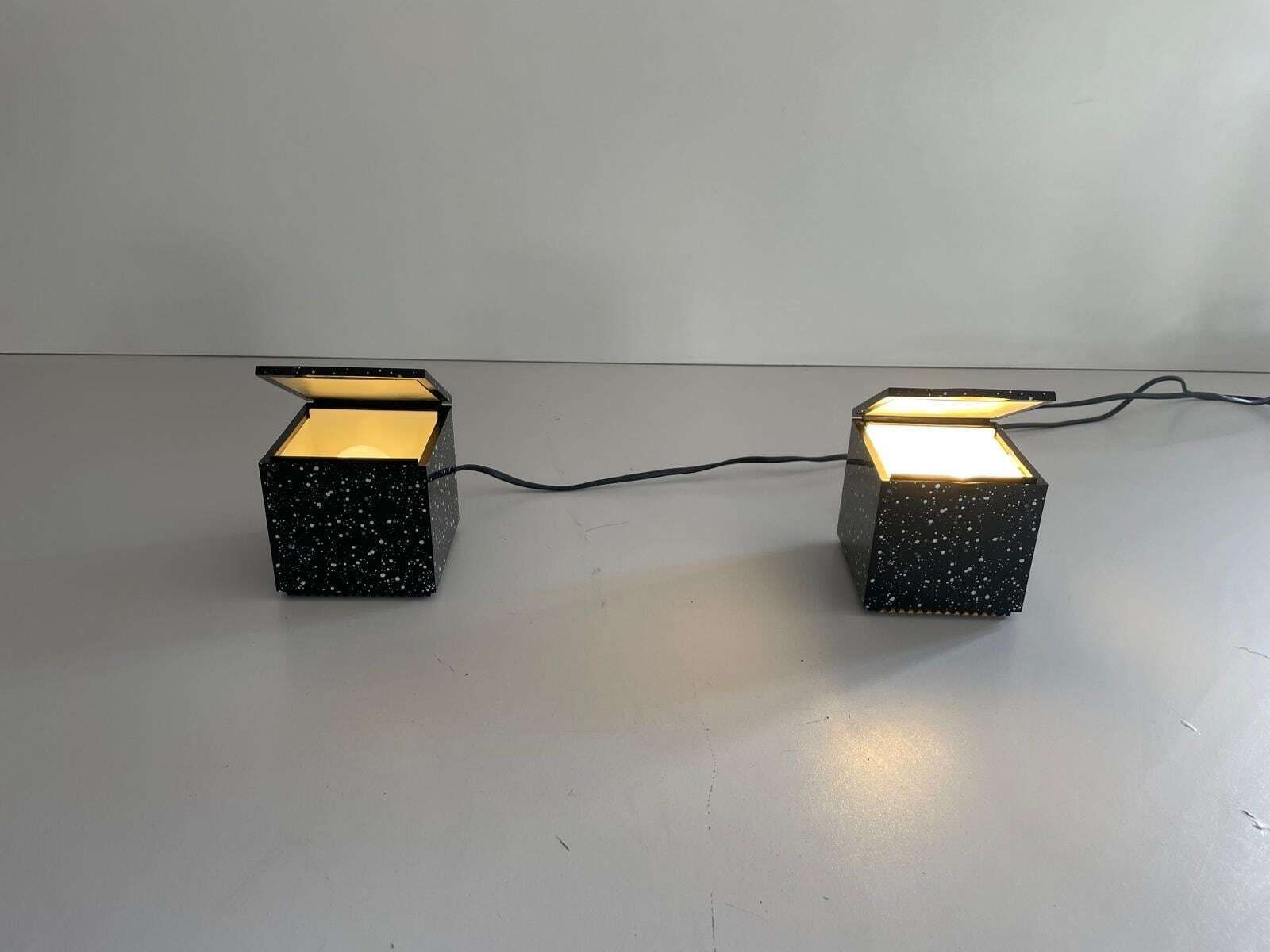 photo for sale Pair Of Cuboluce Table Lamps By Opi Milano For Cini & Nils, 1970s, Italy