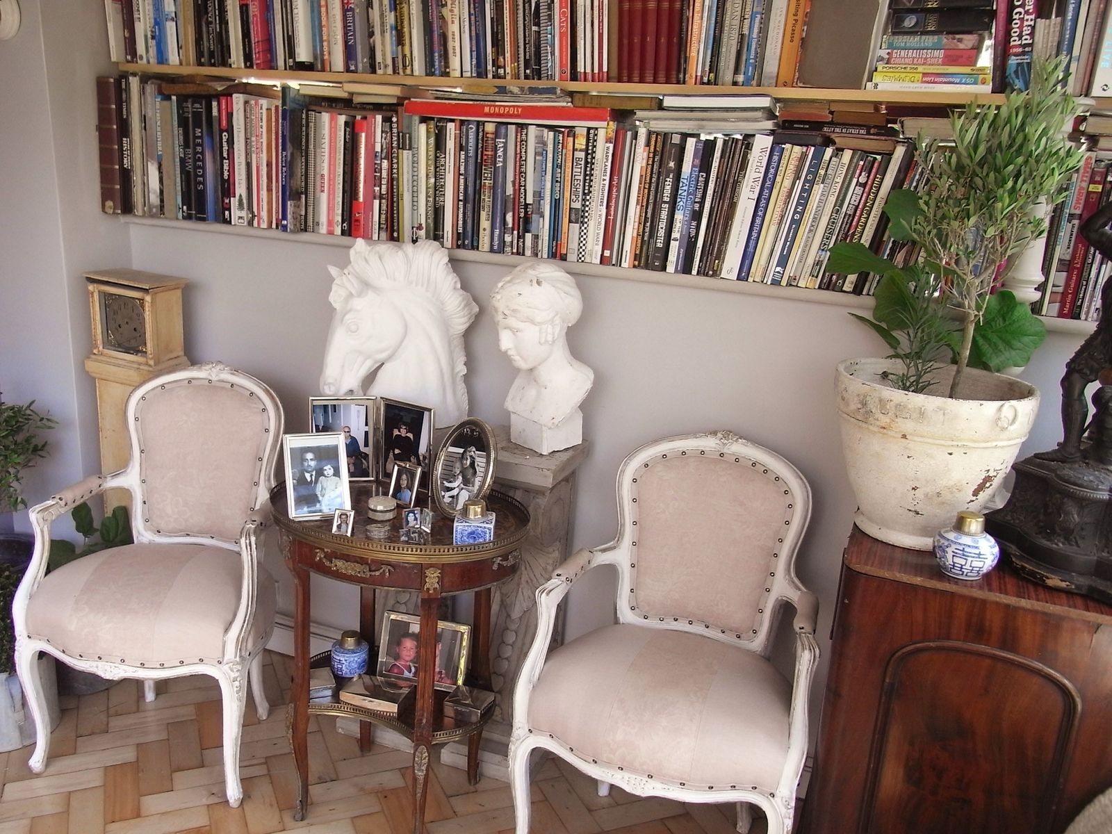 Furniture Pair Of  Weathered Louis Style Carver Chairs Only To Order For Upholstery And Final Finish Requierment photo