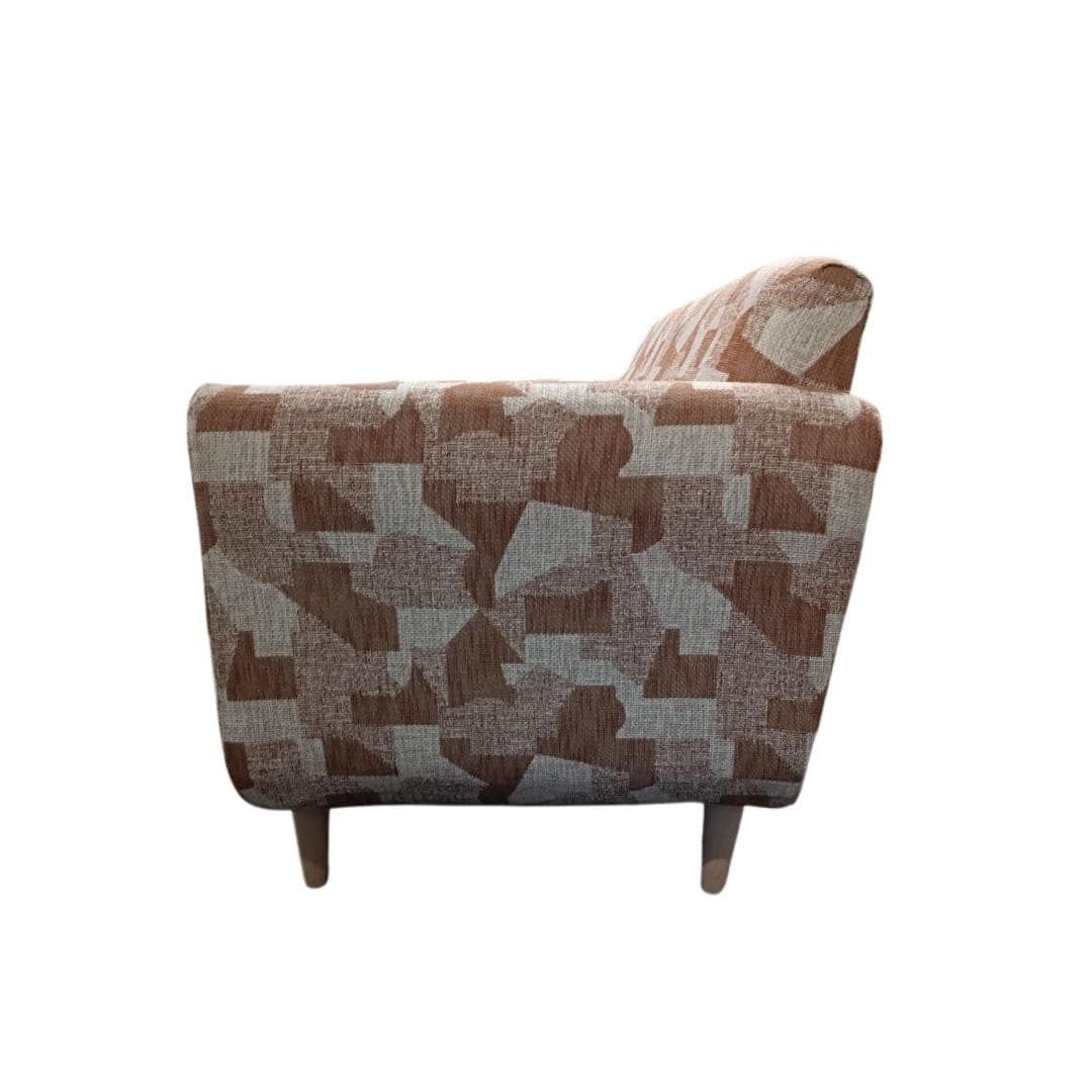 Exceptional One Off British Made Mid Century Sofa — Upholstered In Nobilis “Kiruna” Fabric photo Furniture