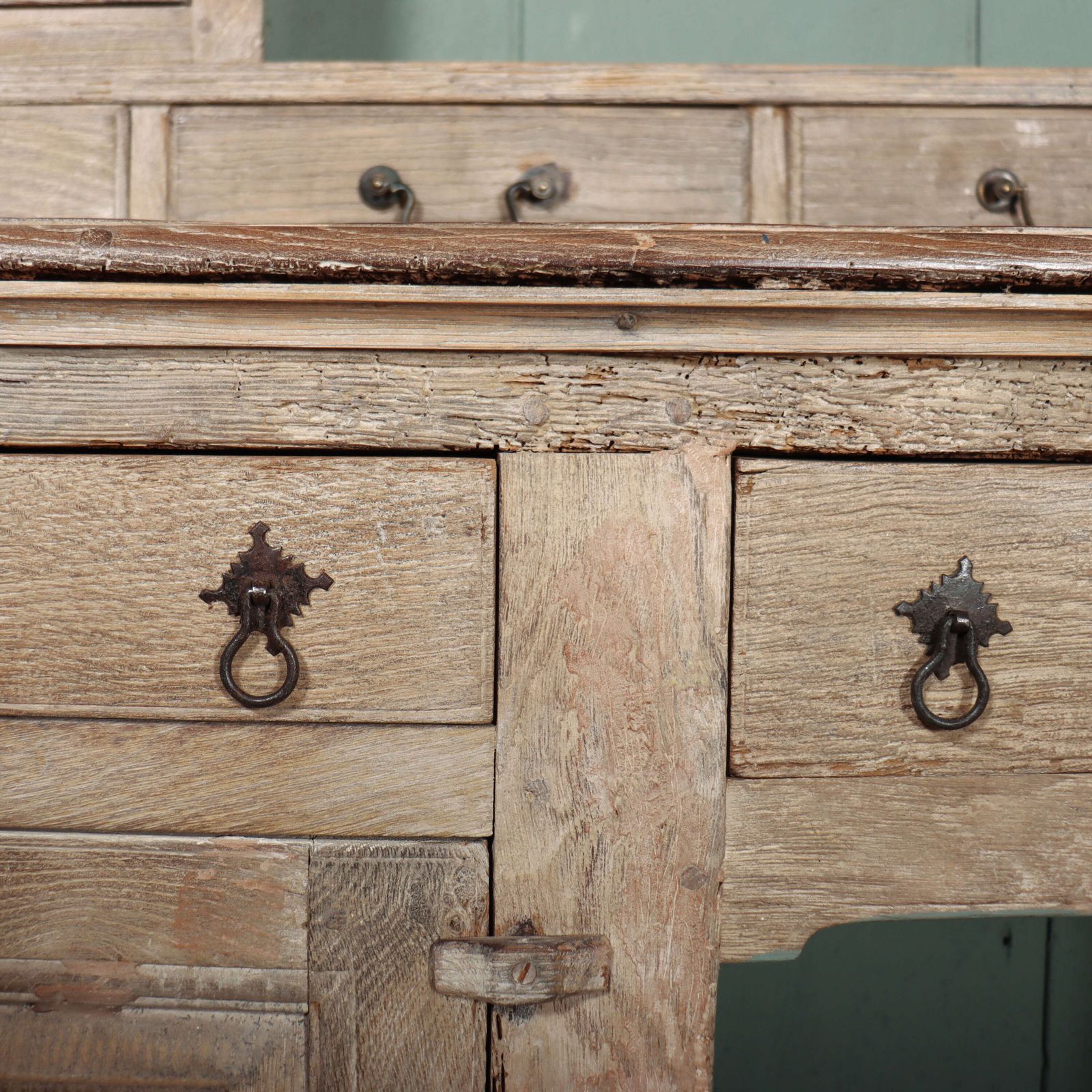 5994.0 English Bleached Oak Dresser, 1700s photo