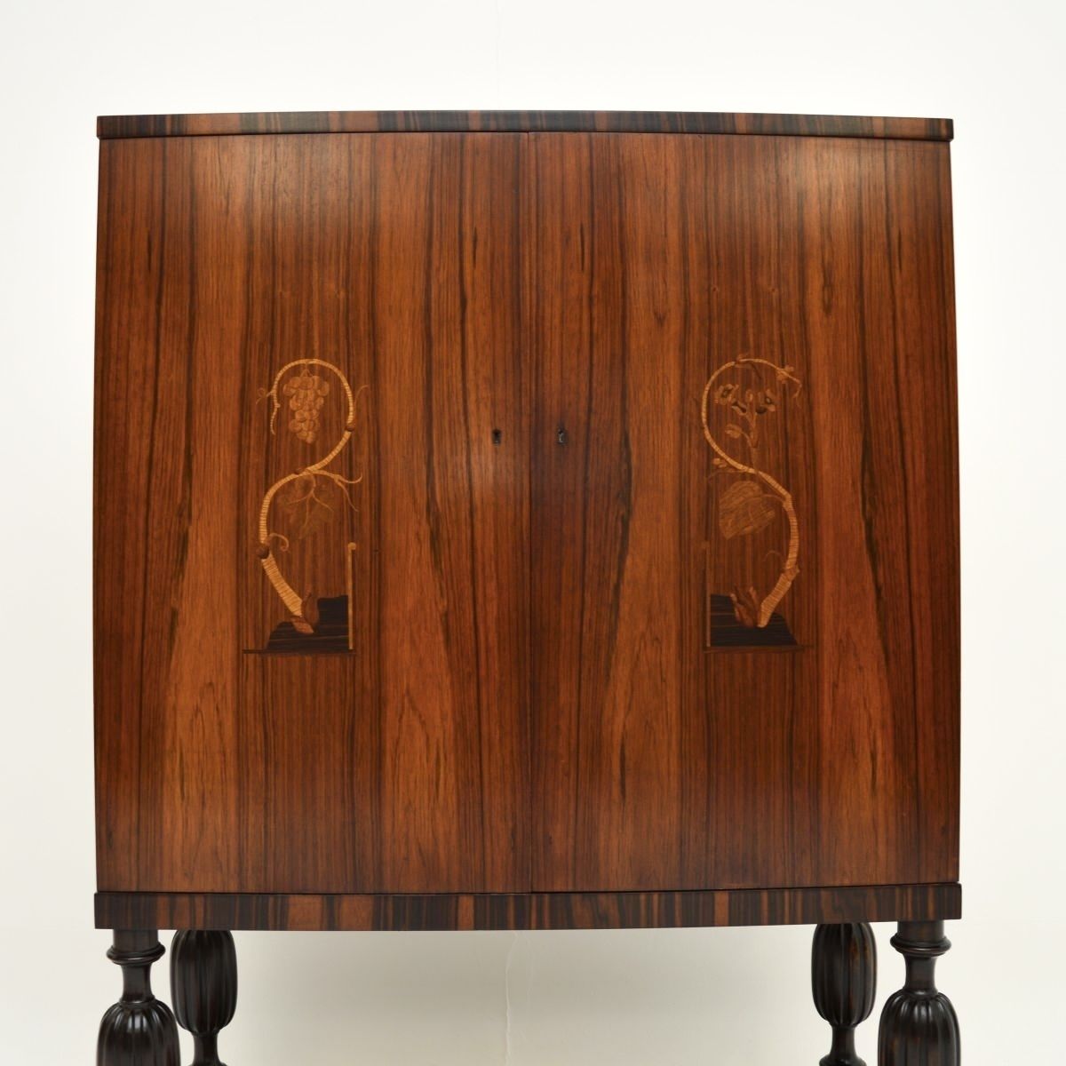 Swedish Vintage Inlaid Rosewood Cabinet photo Furniture