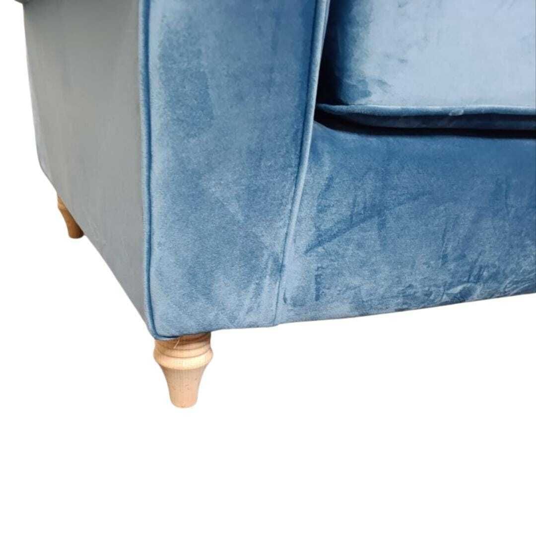 Hand Built British Velvet Two Seater Sofa – Bespoke Colours Available photo buy