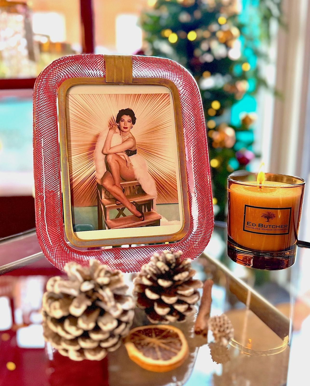 photo vintage A Rare Venini Murano "Filigrana A Reticello" Glass Frame By Carlo Scarpa