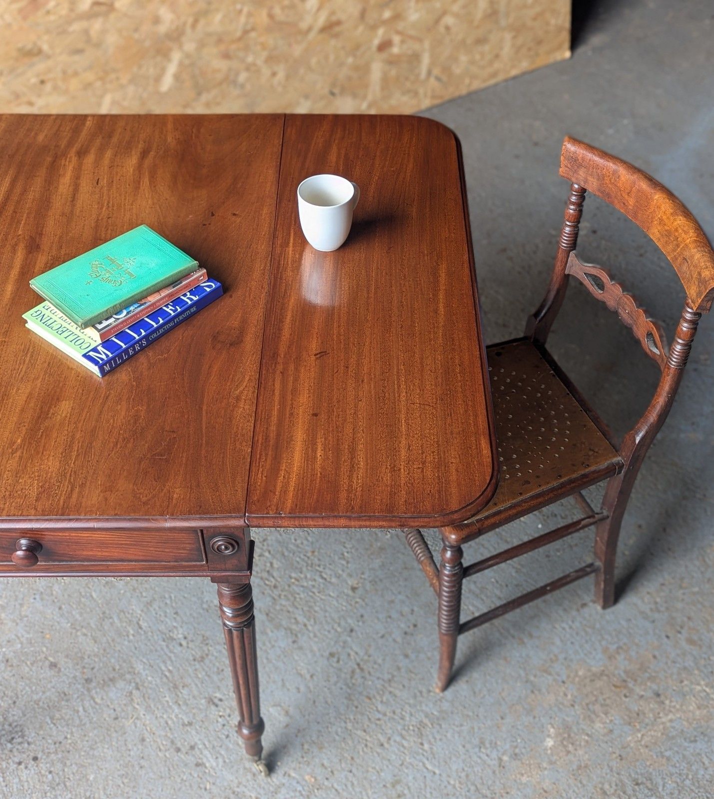 photo for sale Antique Regency Mahogany Drop Leaf Pembroke Table (Delivery Available)