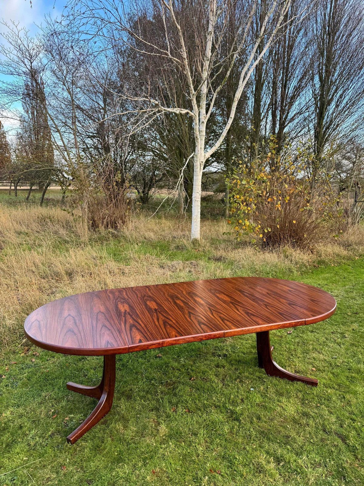 photo buy Danish Rosewood Large Dining Table Seats 8  10 Circ 1960