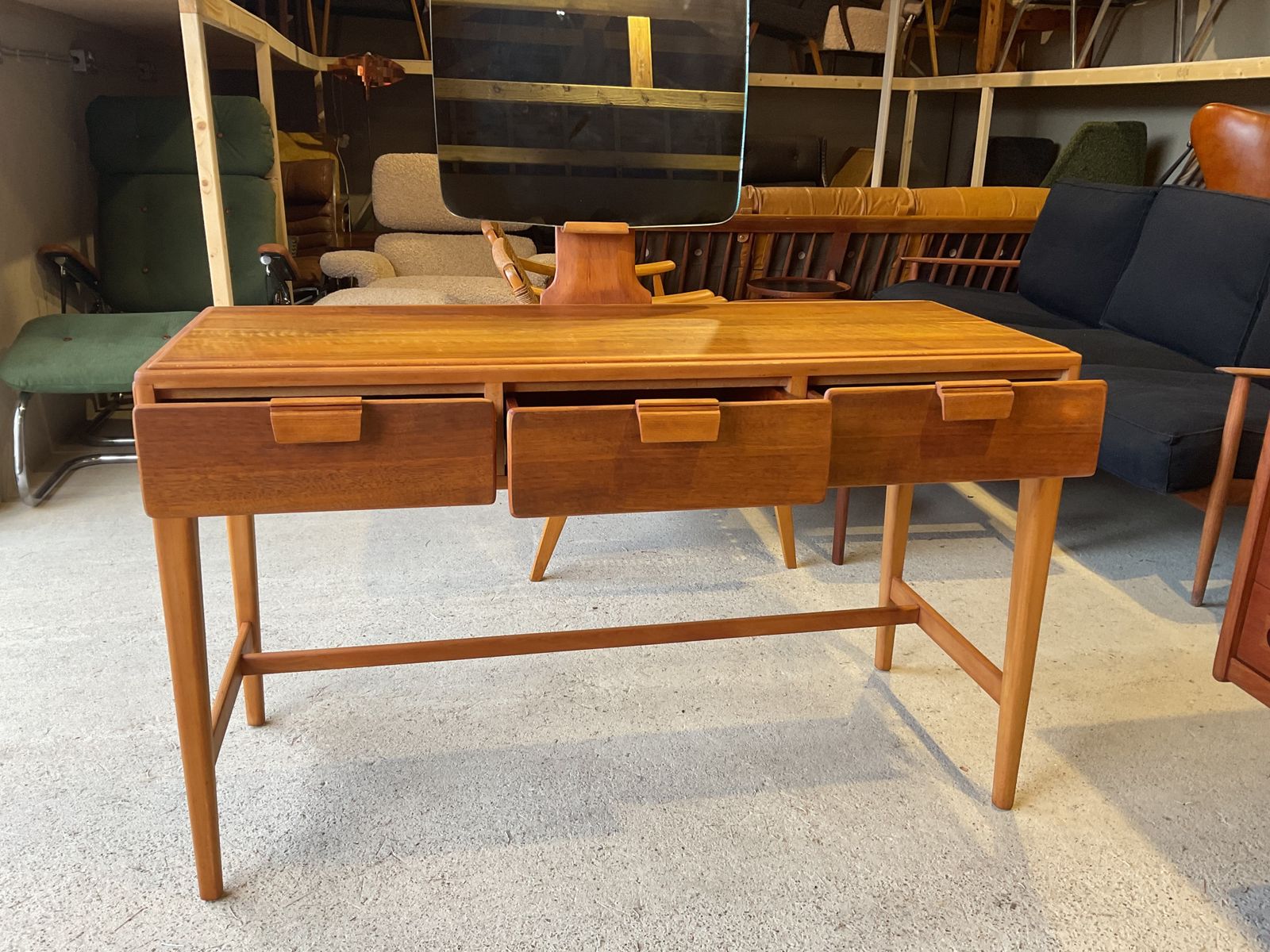 Mid Century Dressing Table Designed By Jaques Groag For Loughborough 1950s photo for sale