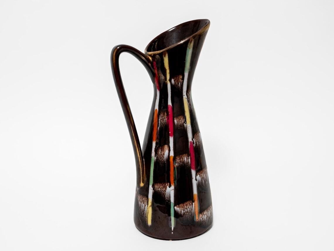 West German Pottery Jug Vase By Jasba Keramik 1950s Mid Century Decor photo furniture