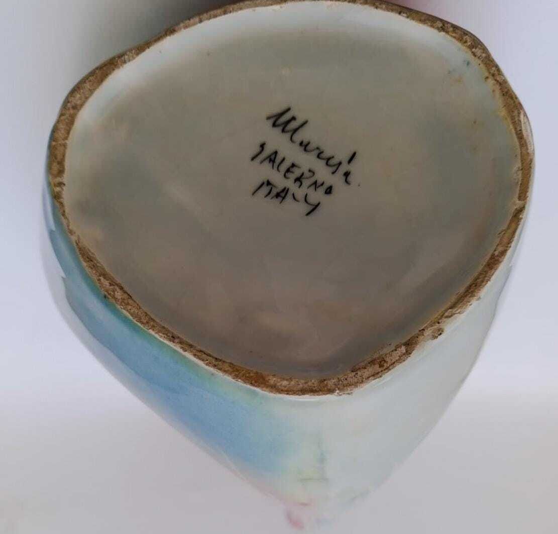 185.0 Extraordinary Marisa Salerno Ernestine Vase With 3 Mouths, Space Age Design, 1970s, Size Xxl photo