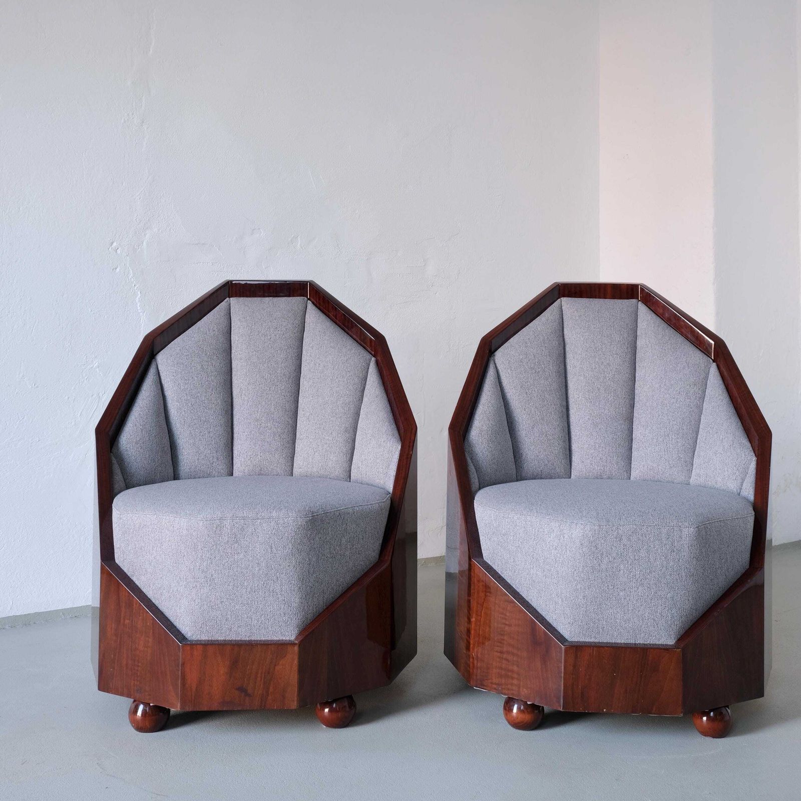 photo for sale Leon Emile Bouchet Art Deco Lounge Set | 1930s
