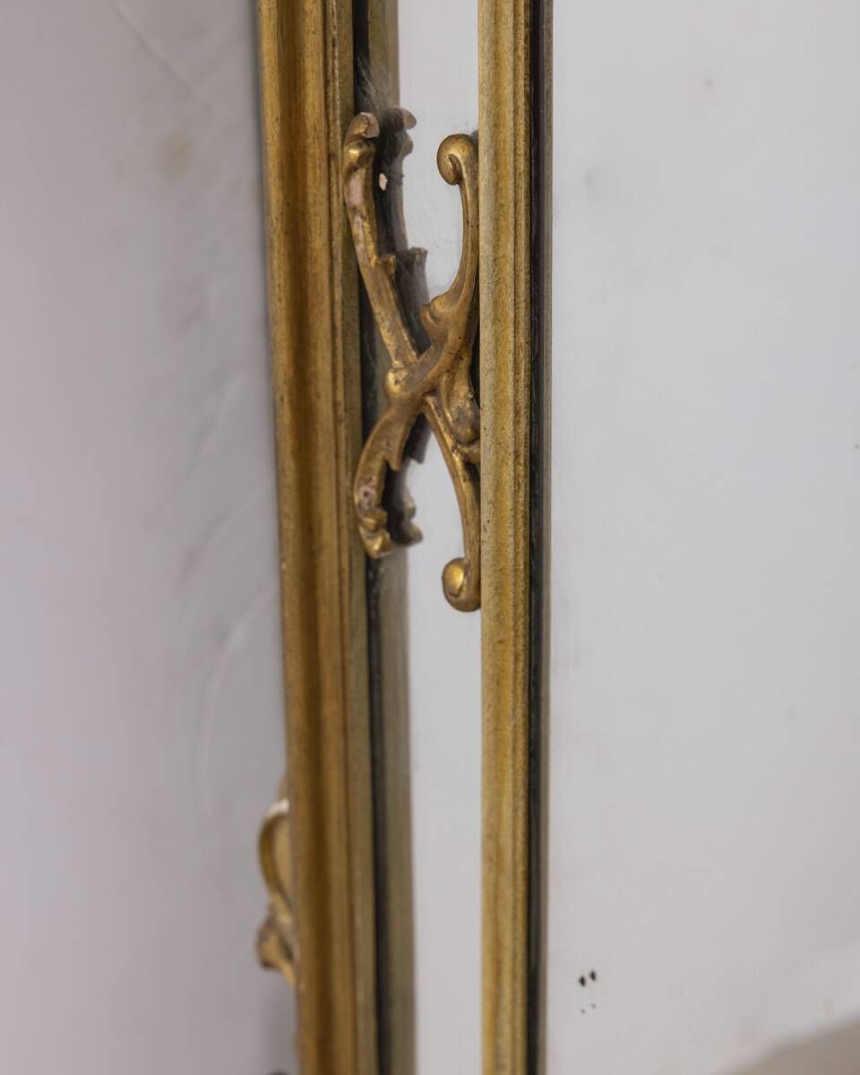 Early 20th Century Gilded Wood Baroque Style Wall Mirror photo for sale