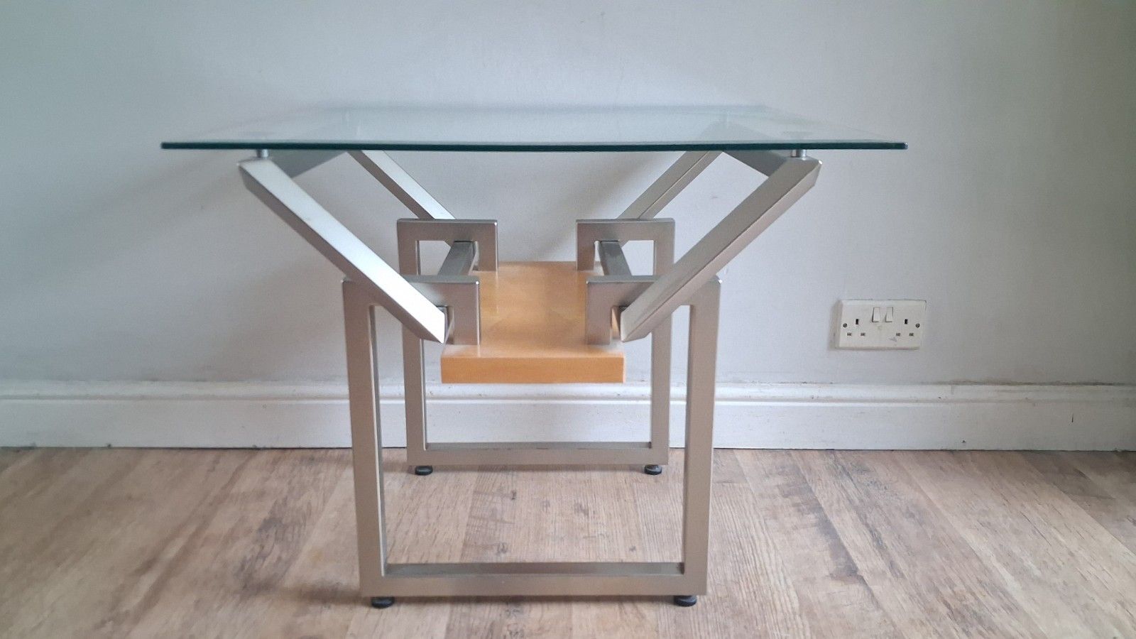photo buy 1980's Contemporary Industrial  Mid Century Designer Drinks /Coffee Table