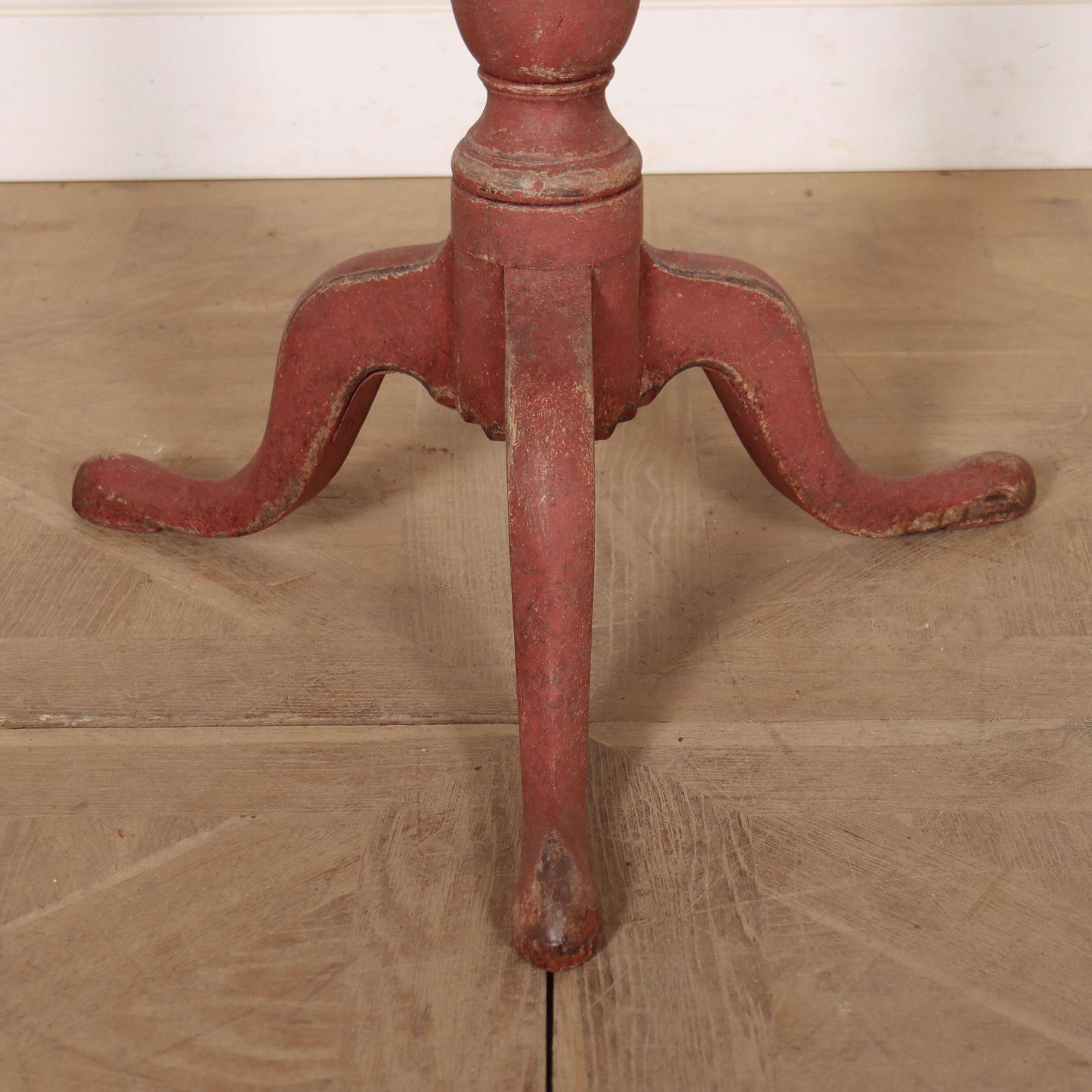 English Oak Tripod Table, 18th Century And Earlier photo vintage