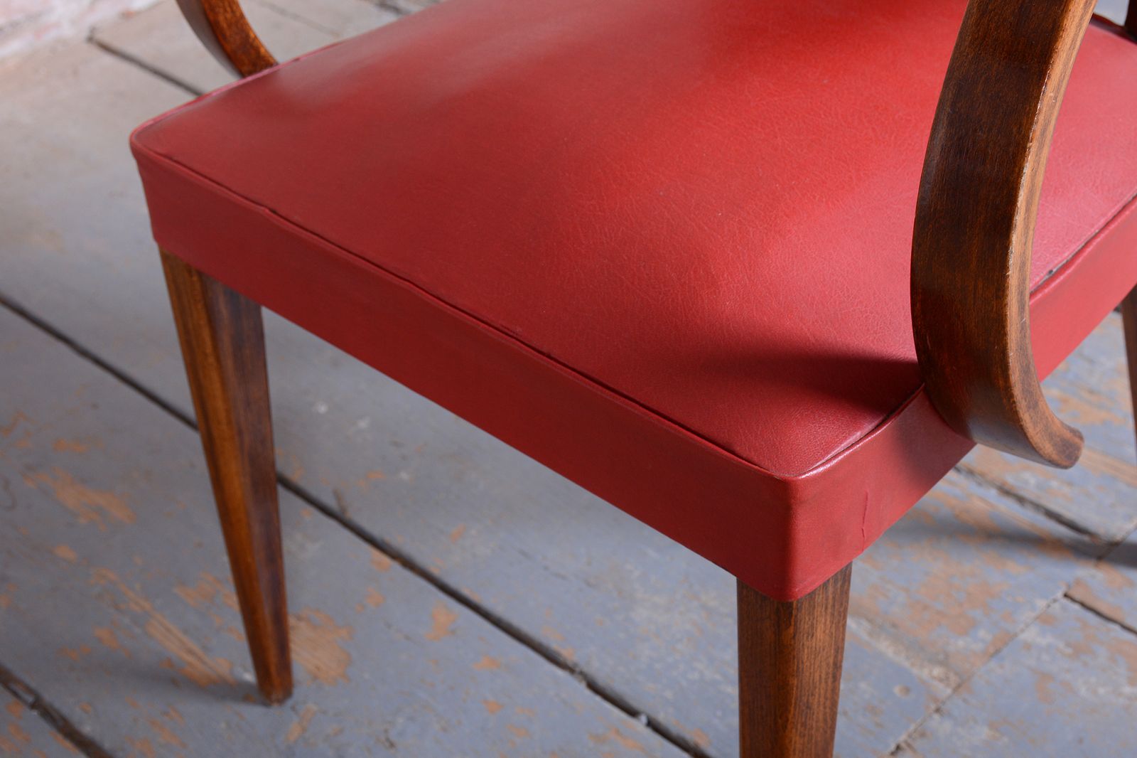 Restored Art Deco Armchair, By Jules Leleu, Beech, Revived Polish, France, 1930s photo vinterior
